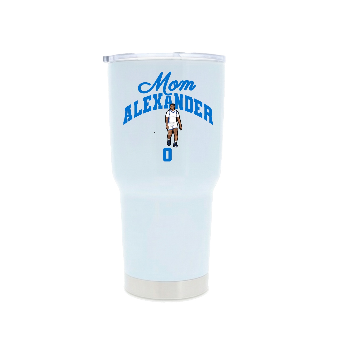 30oz Stainless Steel Tumbler — Mothers Day Arch in White