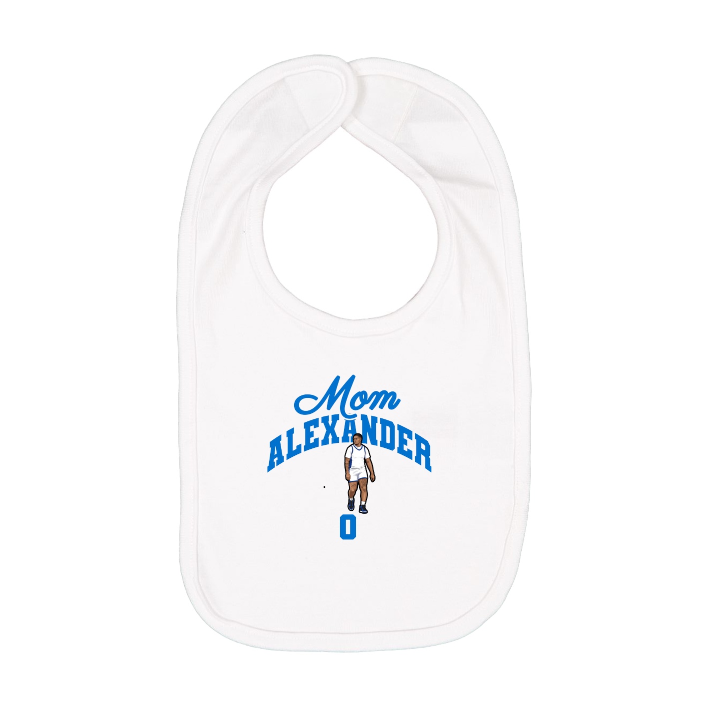 Infant Bib — Mothers Day Arch in White