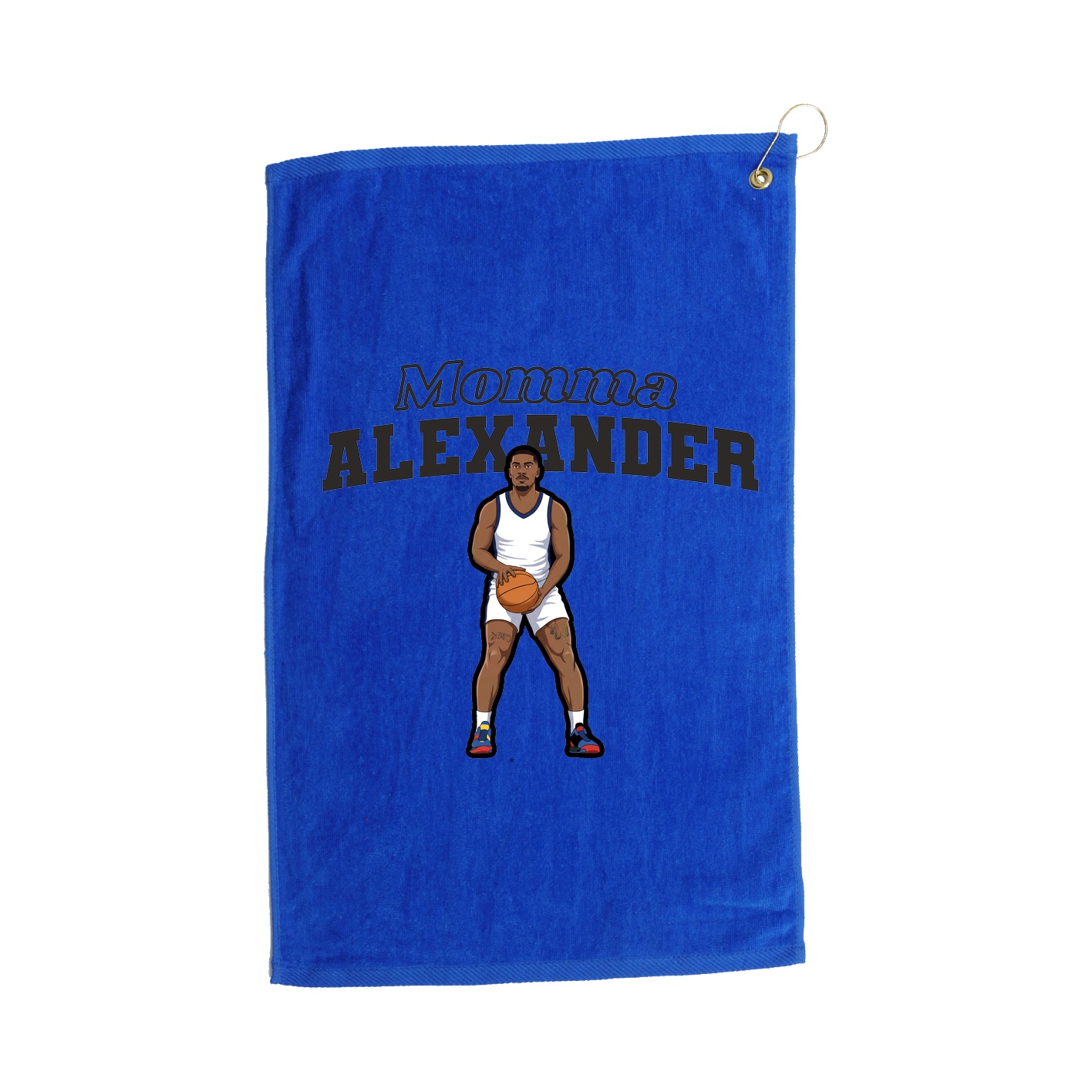 Golf Towel — Mothers Day Block in Royal