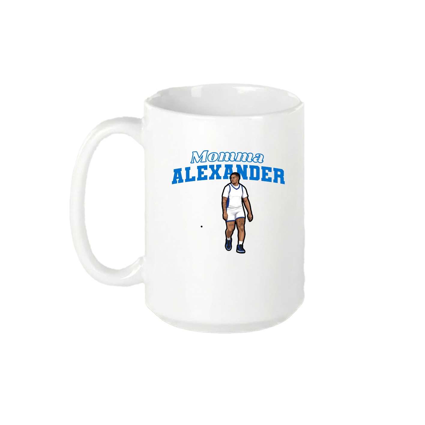 15oz Coffee Mug — Mothers Day Block in White