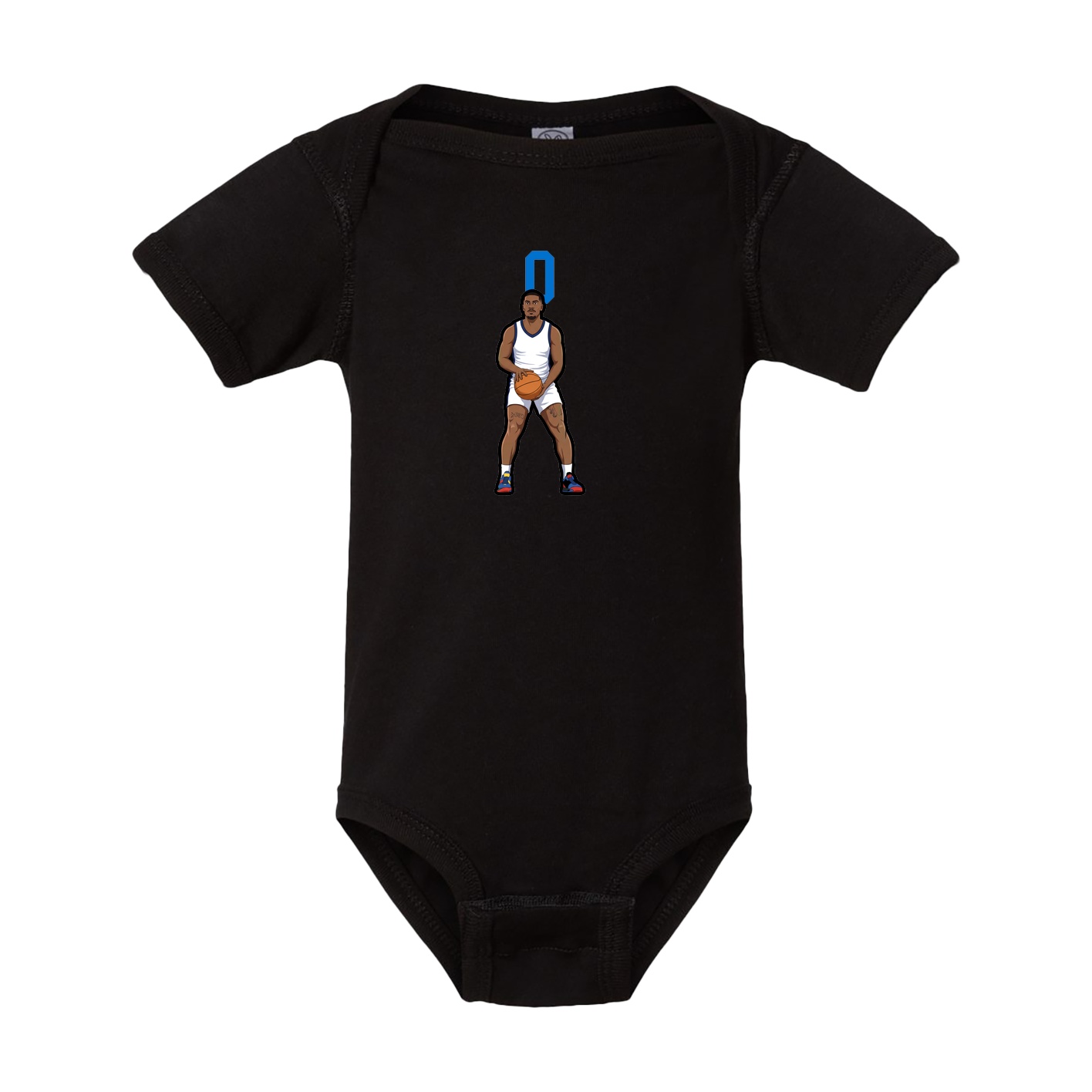 Baby Onesie — Number Top in Black