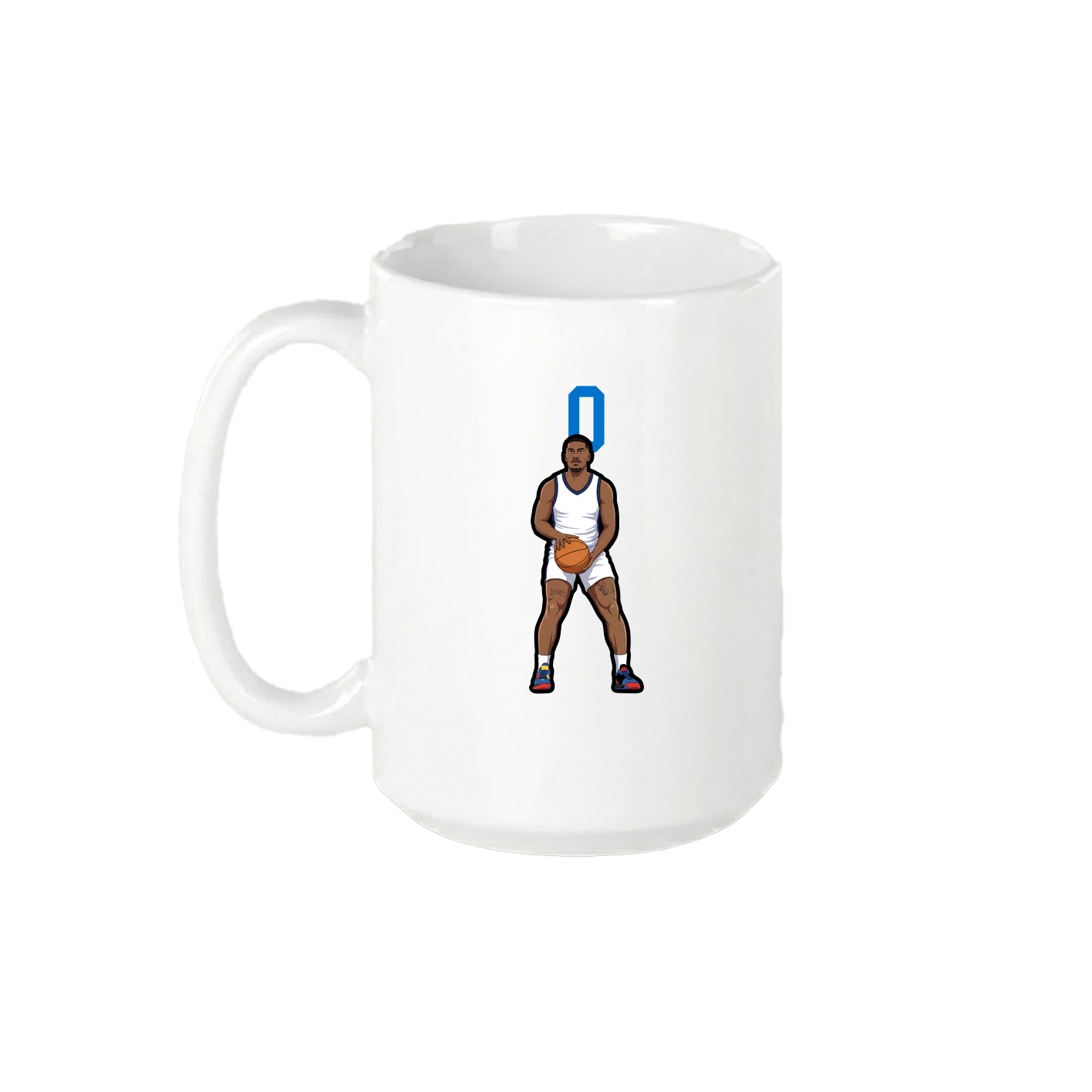 15oz Coffee Mug — Number Top in White