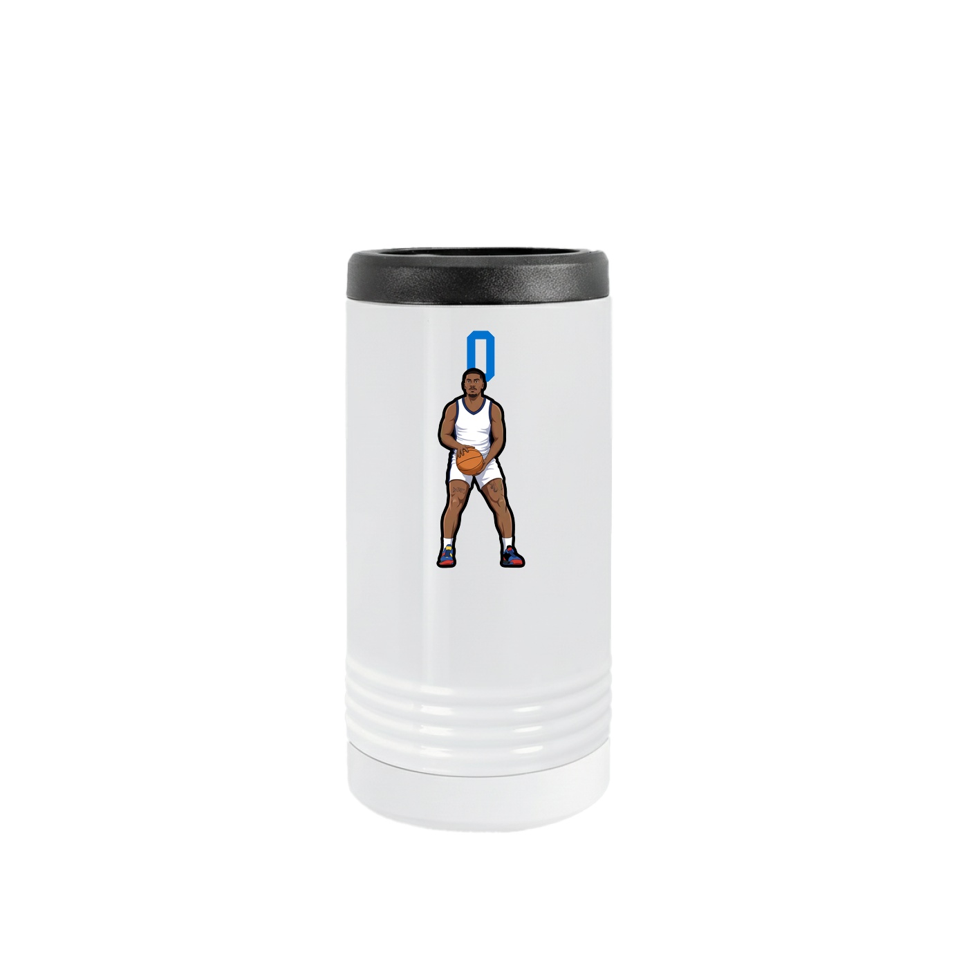 Slim Beverage Holder — Number Top in White
