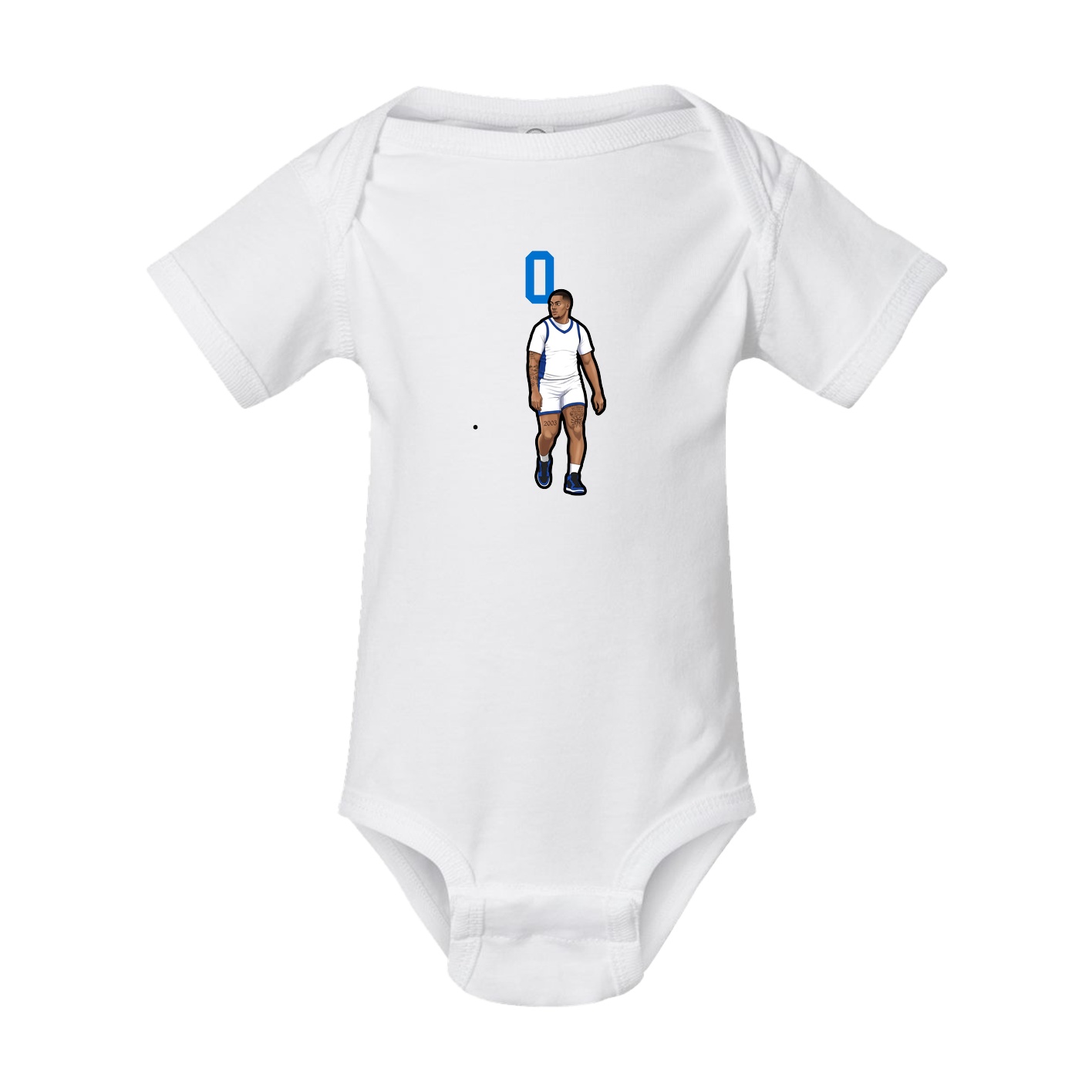 Baby Onesie — Number Top in White