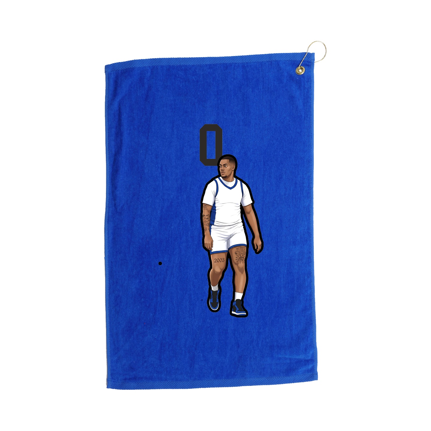 Golf Towel — Number Top in Royal