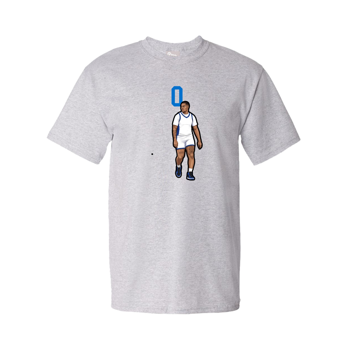 Youth Tee — Number Top in Grey