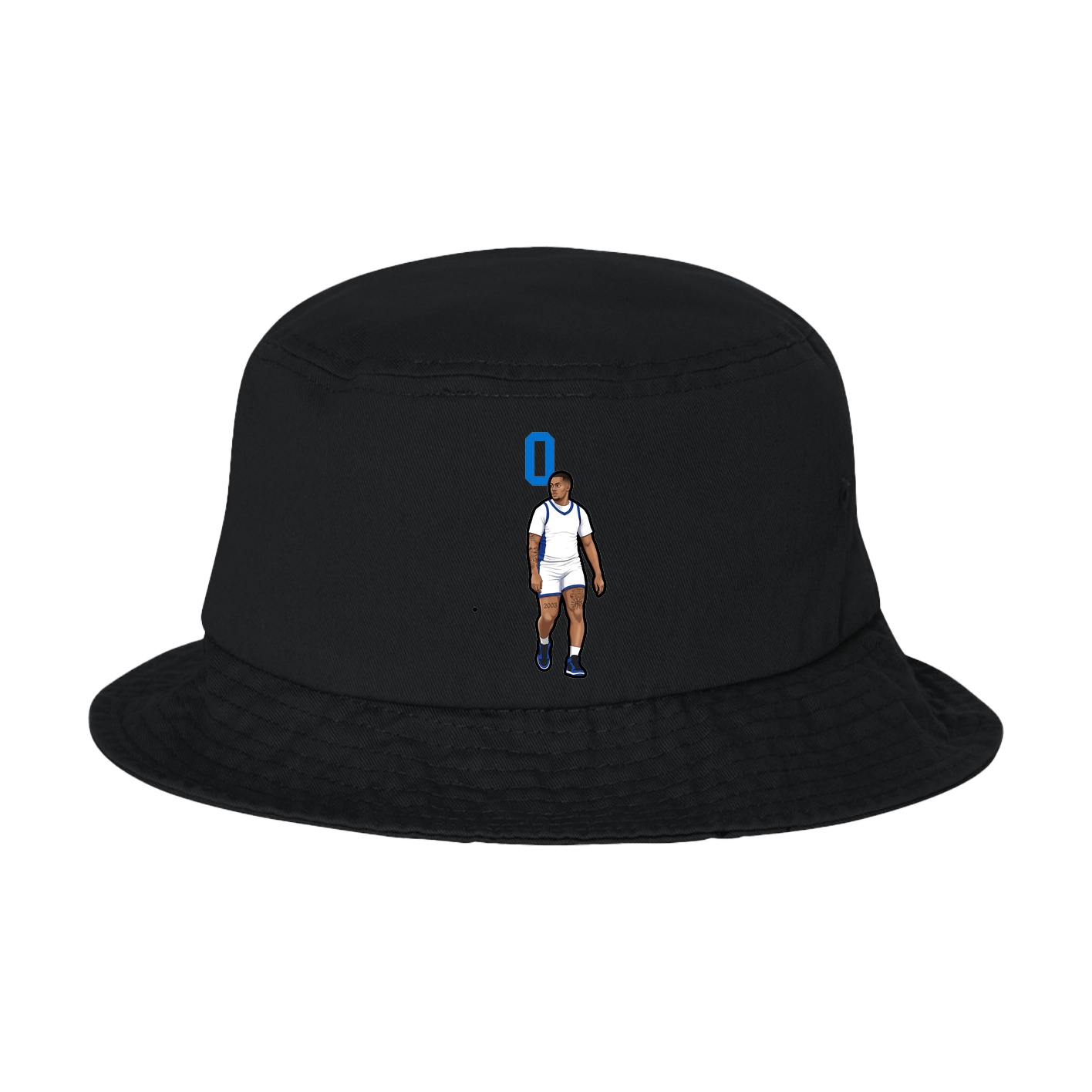 Bucket Cap — Number Top in Black