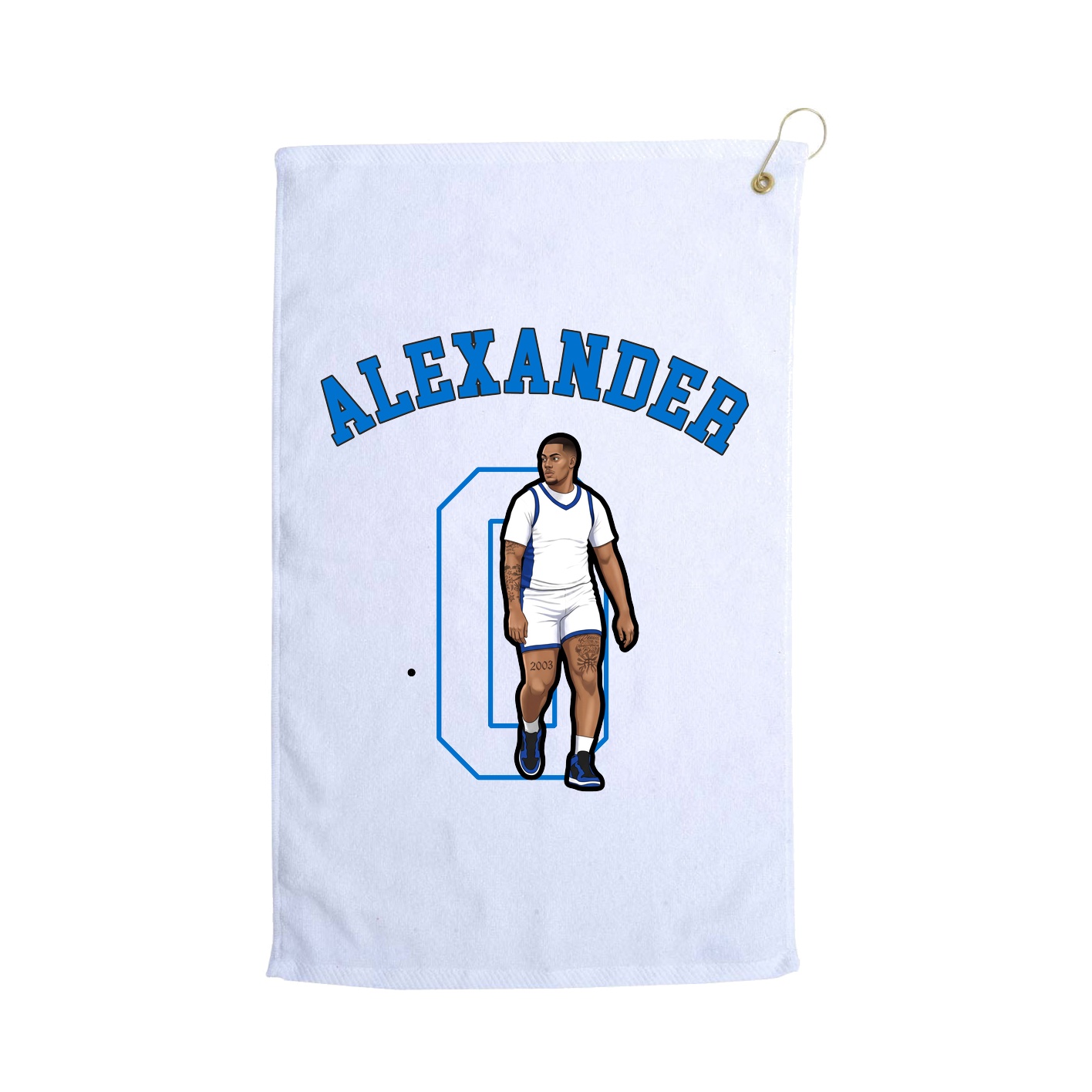 Golf Towel — Shirsey Arch in White