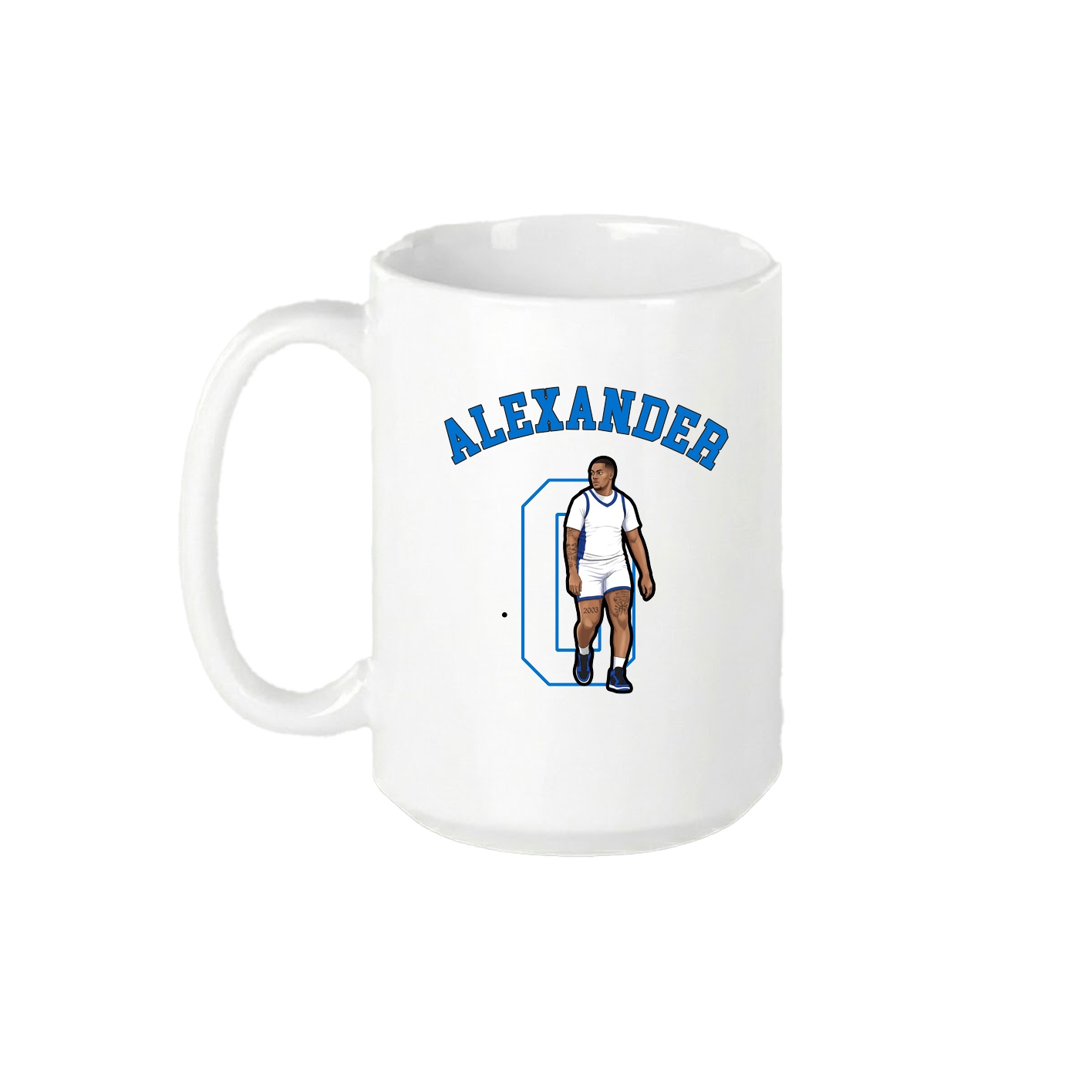 15oz Coffee Mug — Shirsey Arch in White