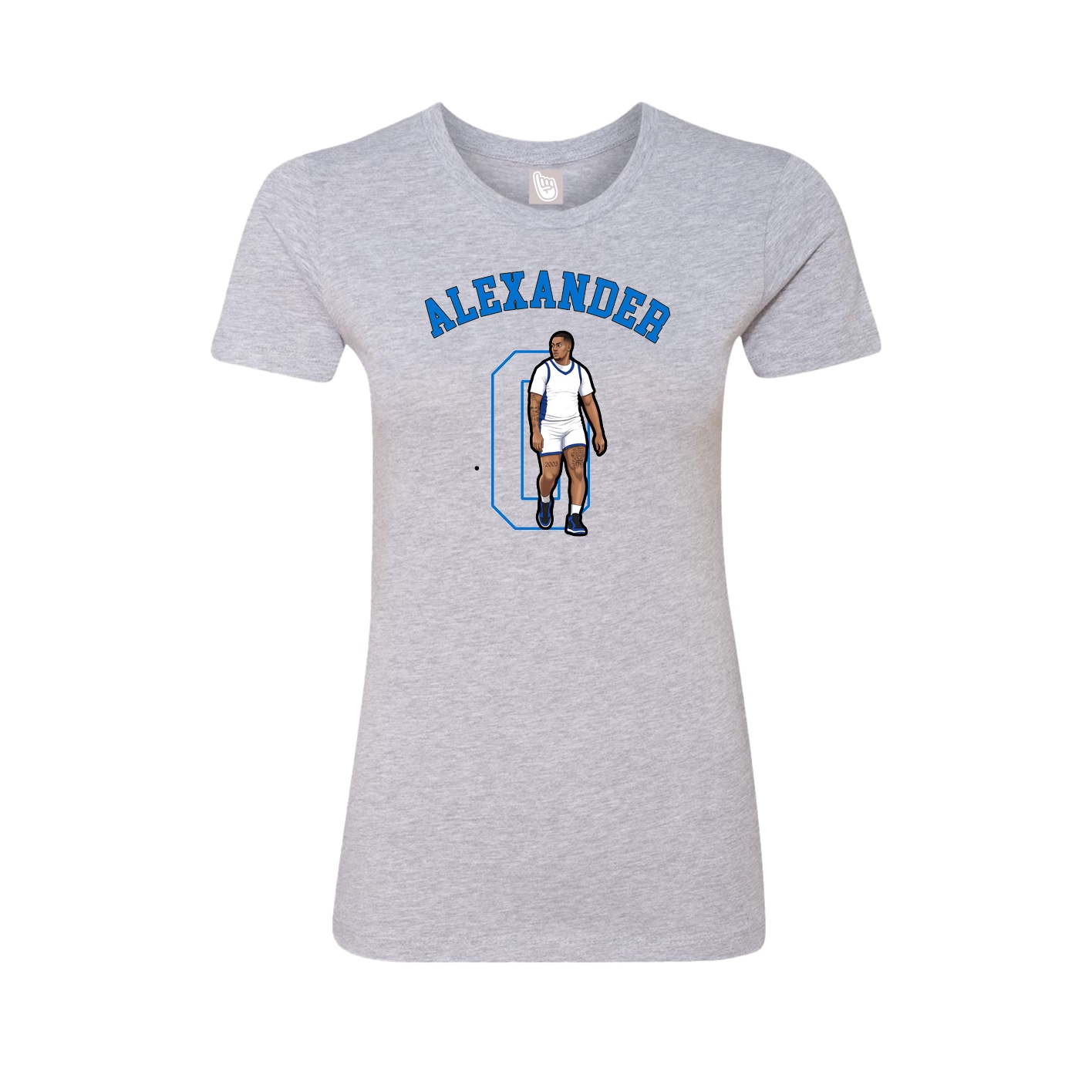 Fitted Women's Tee — Shirsey Arch in Grey