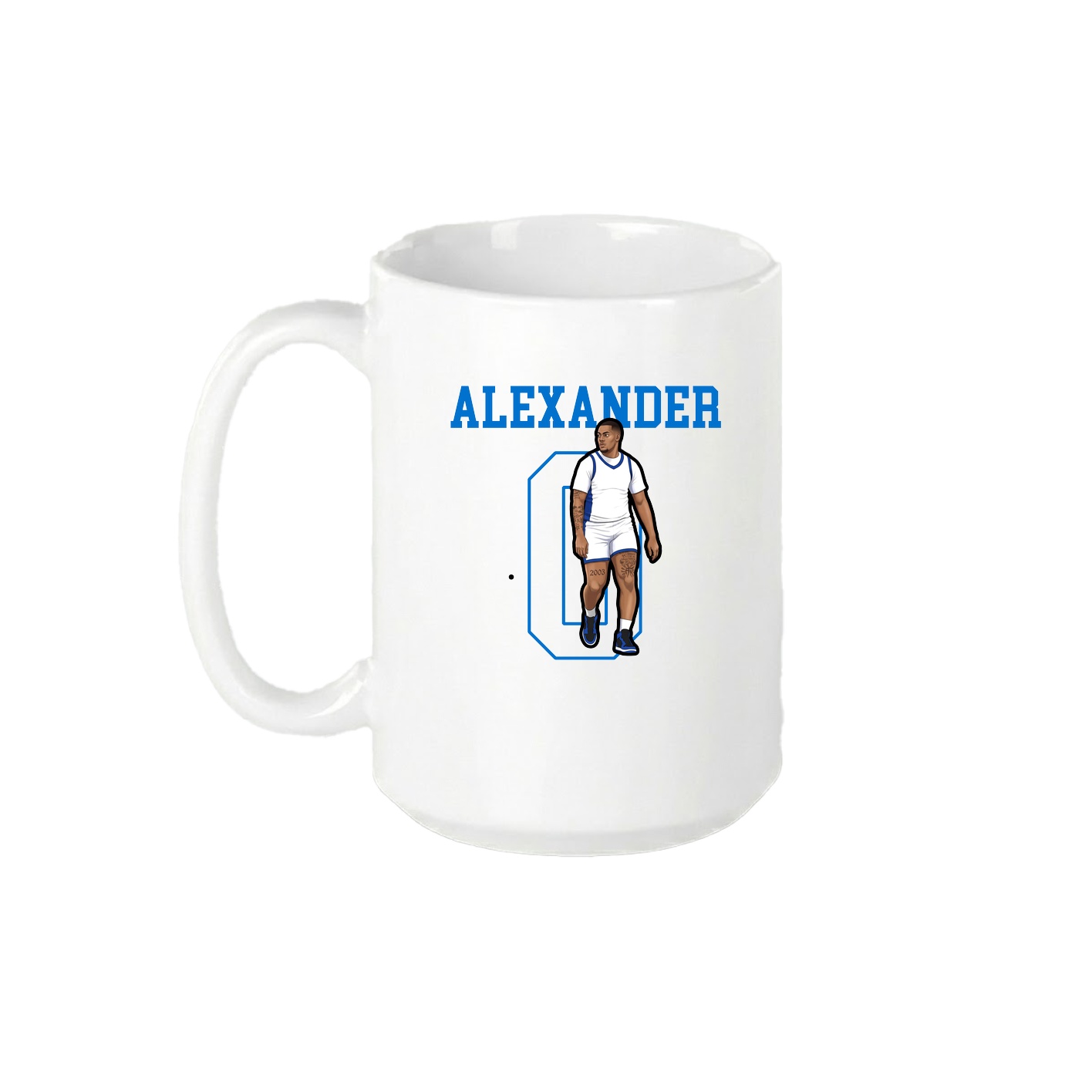 15oz Coffee Mug — Shirsey in White