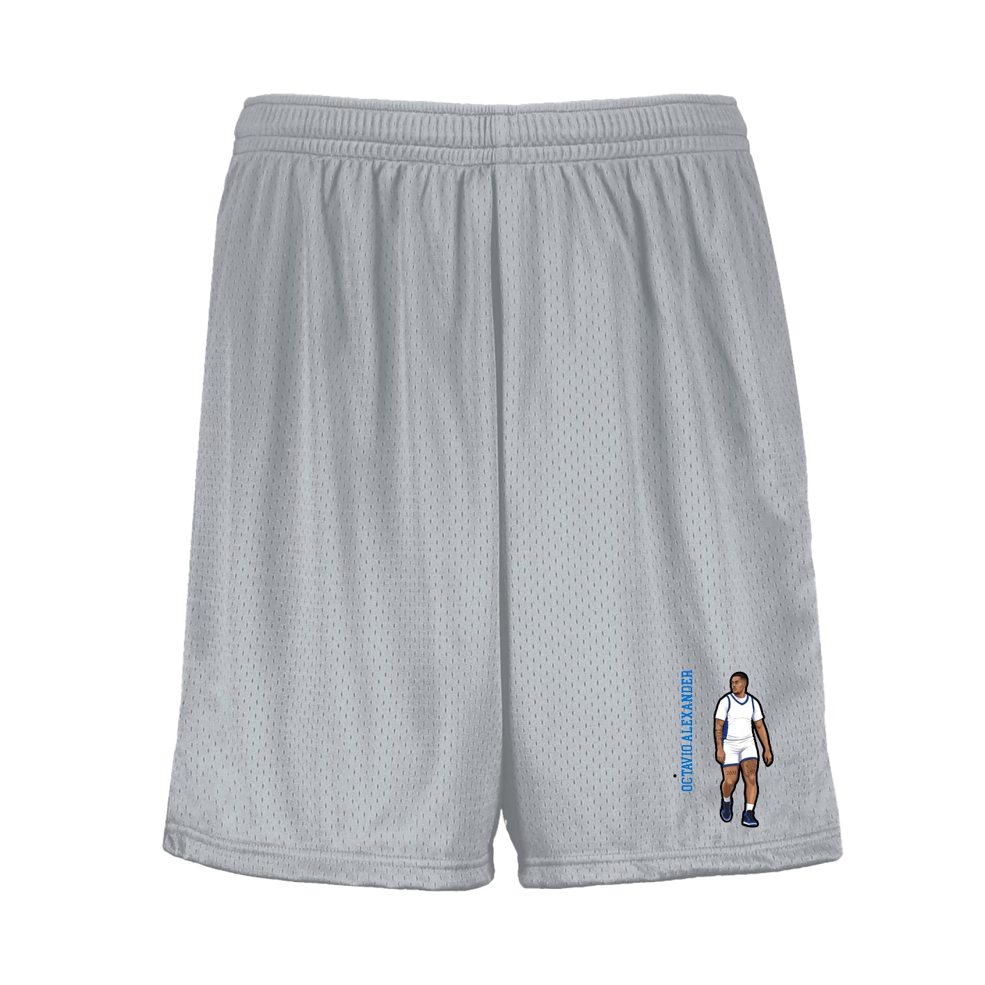 Shorts — Name Vertical in Silver