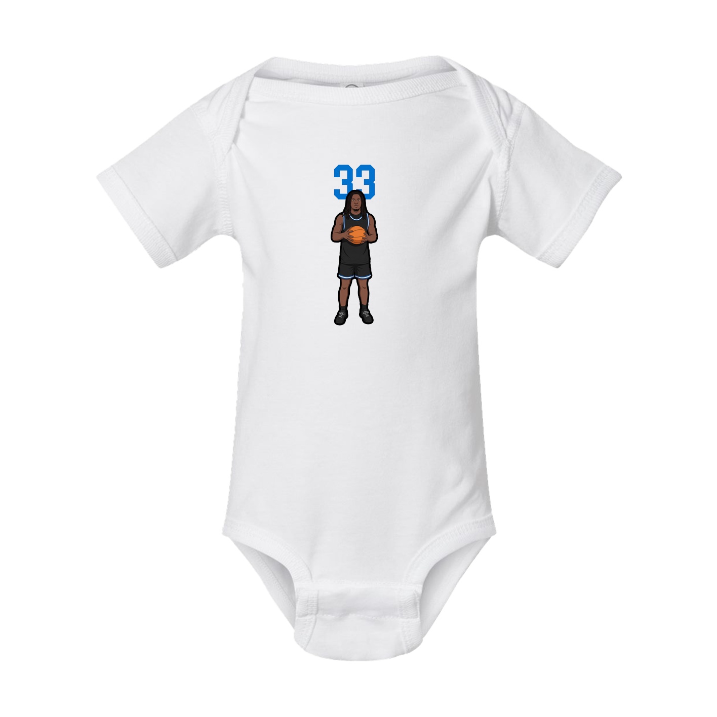 Baby Onesie — Number Top in White