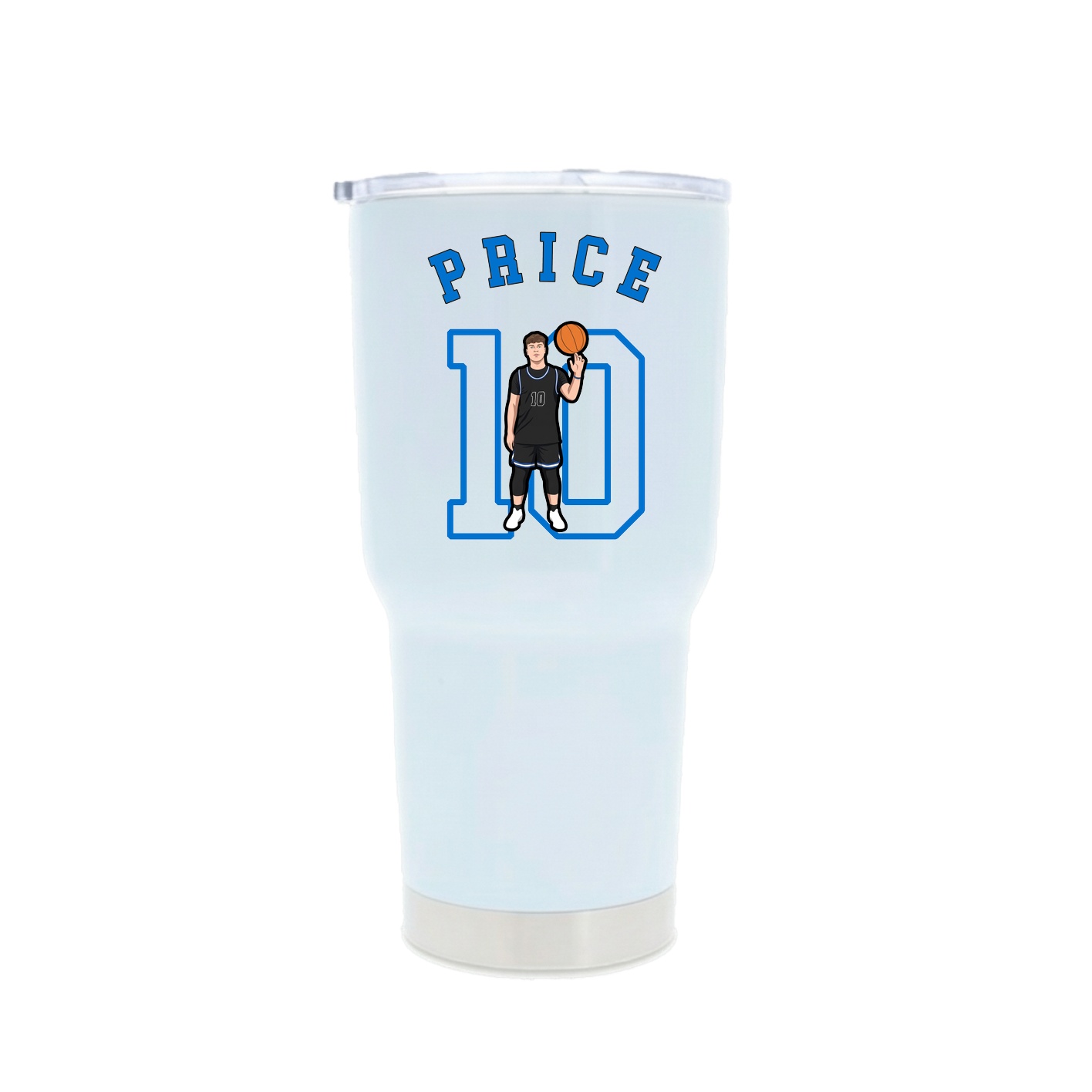 30oz Stainless Steel Tumbler — Shirsey Arch in White