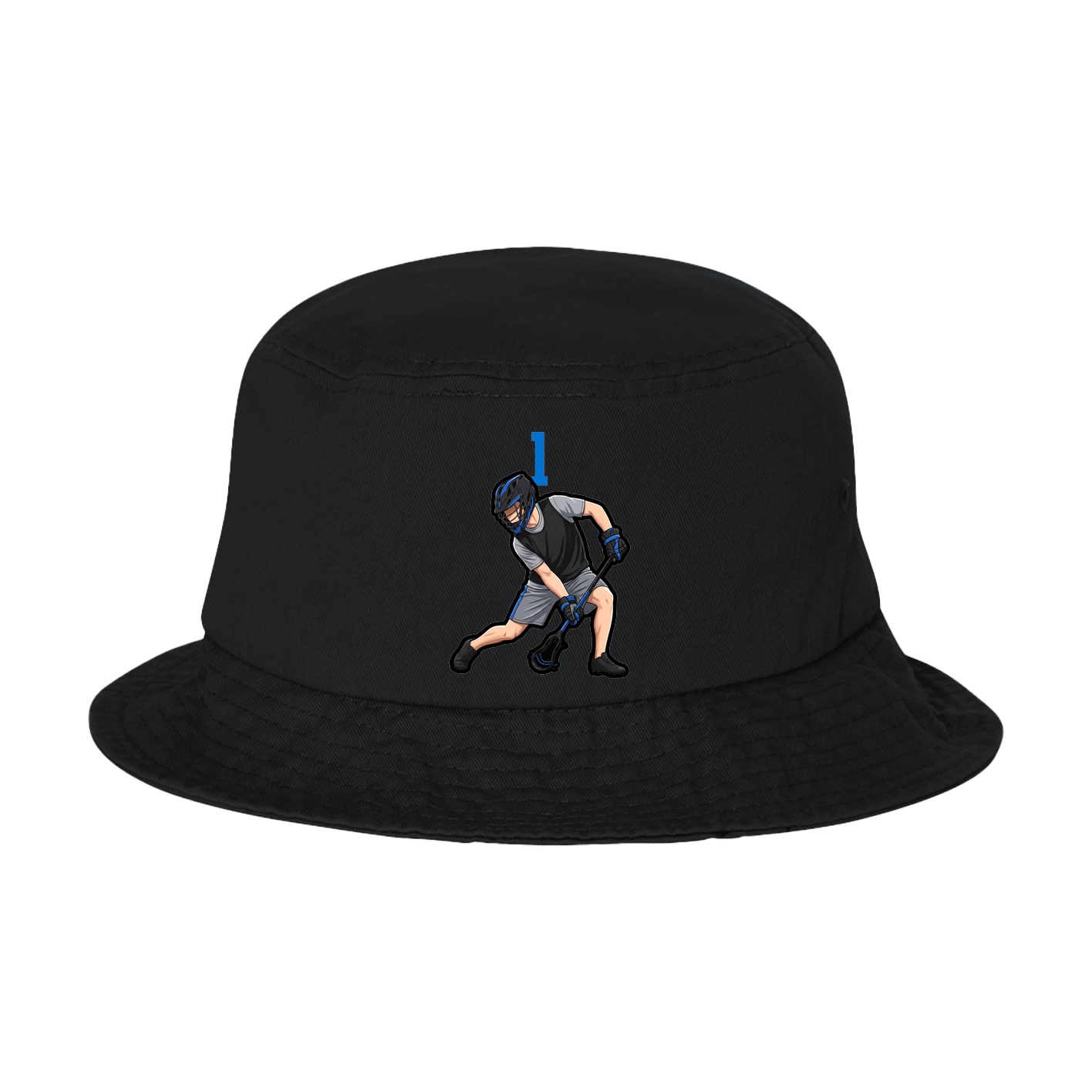 Bucket Cap — Number Top in Black