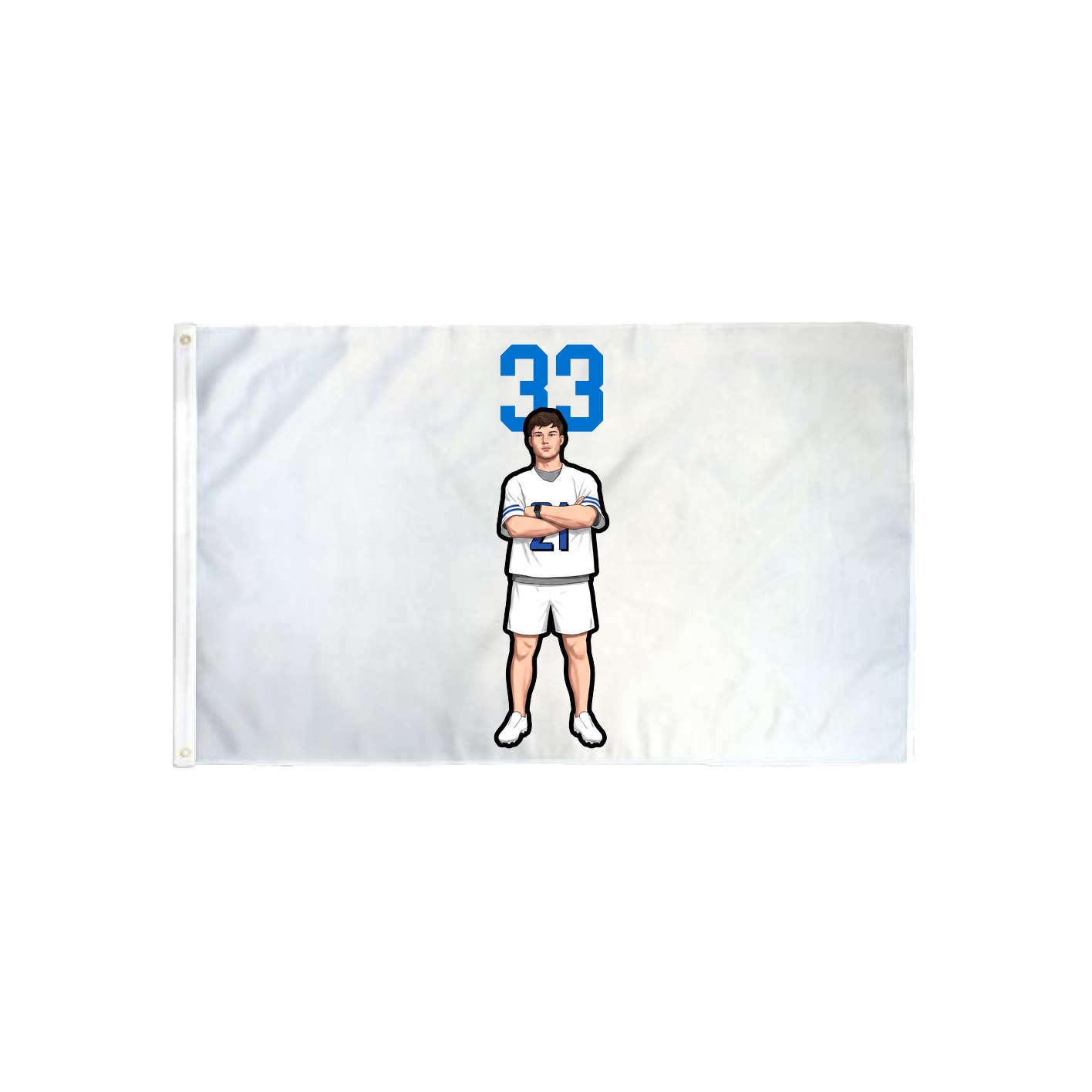3x5 Flag — Number Top in Classic