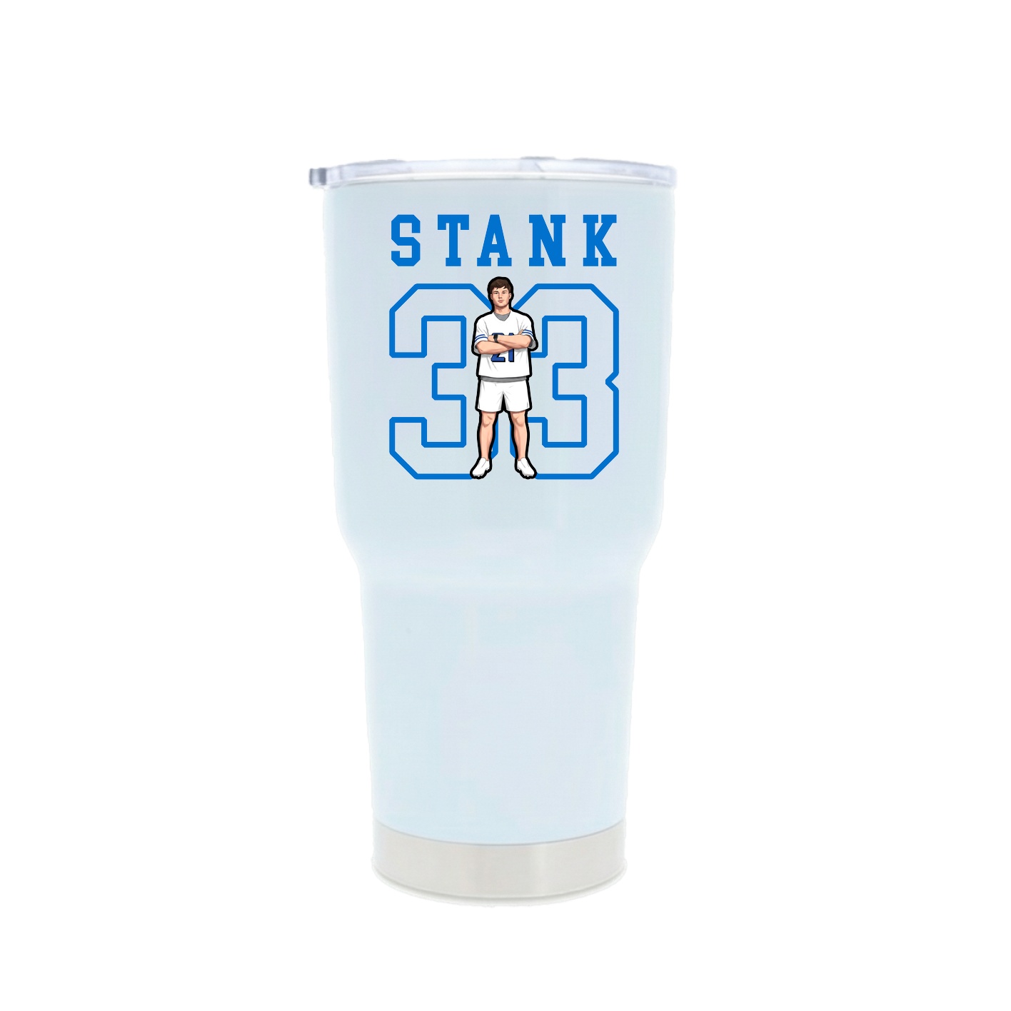 30oz Stainless Steel Tumbler — Shirsey in White