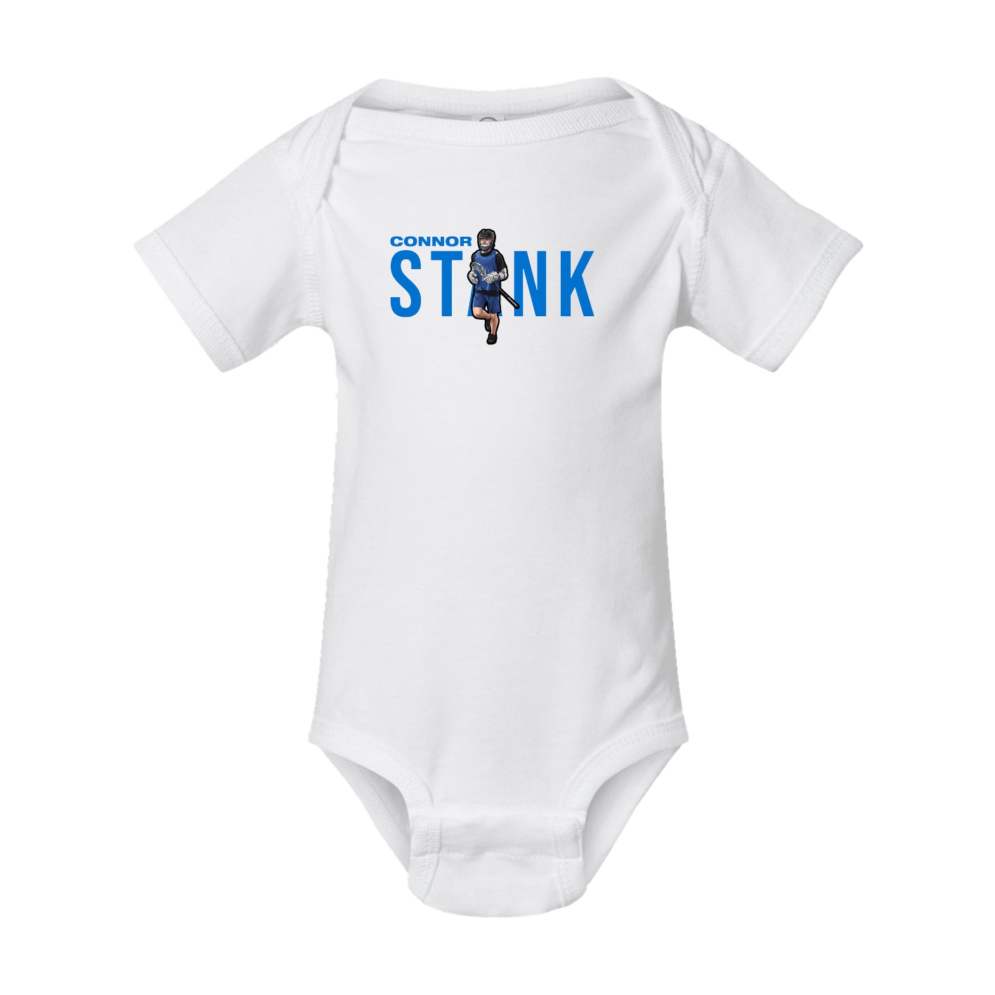 Baby Onesie — Player Name in White