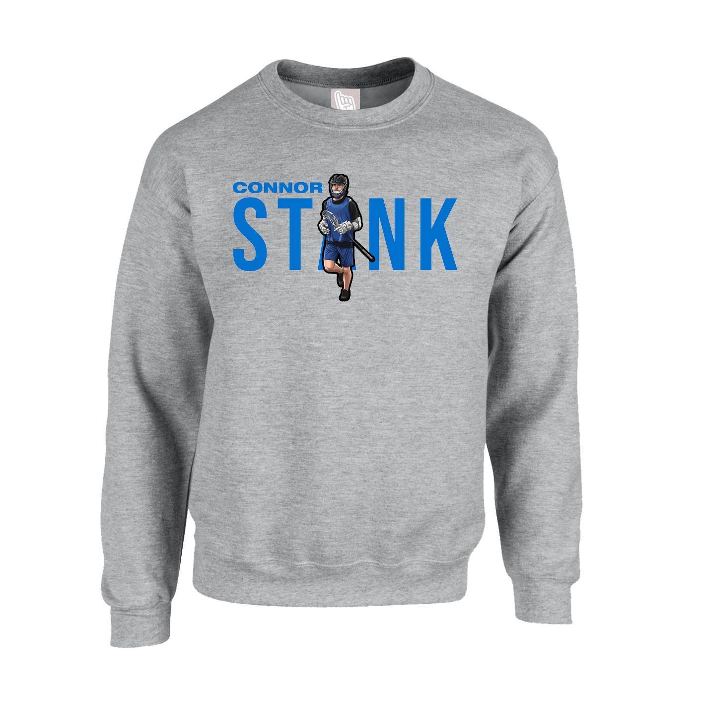 Fleece Crew — Player Name in Grey