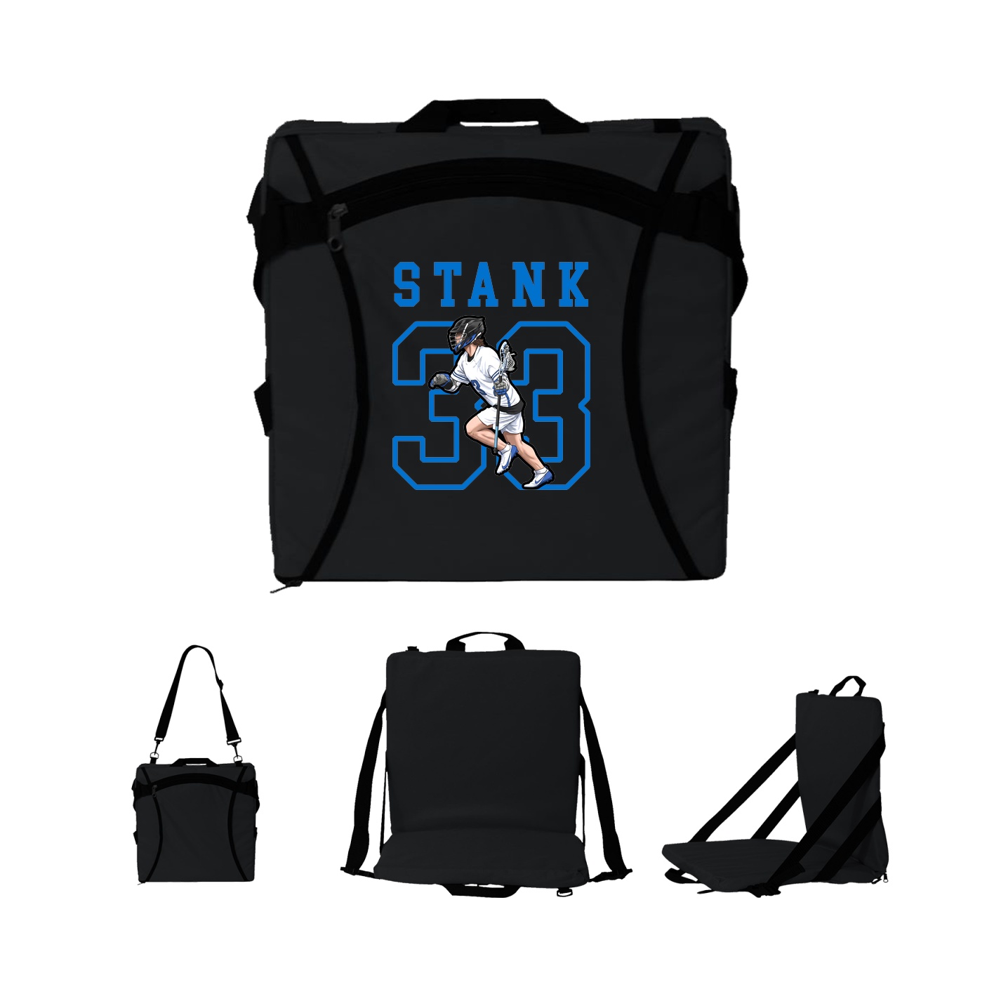 Folding Stadium Seat — Shirsey in Black
