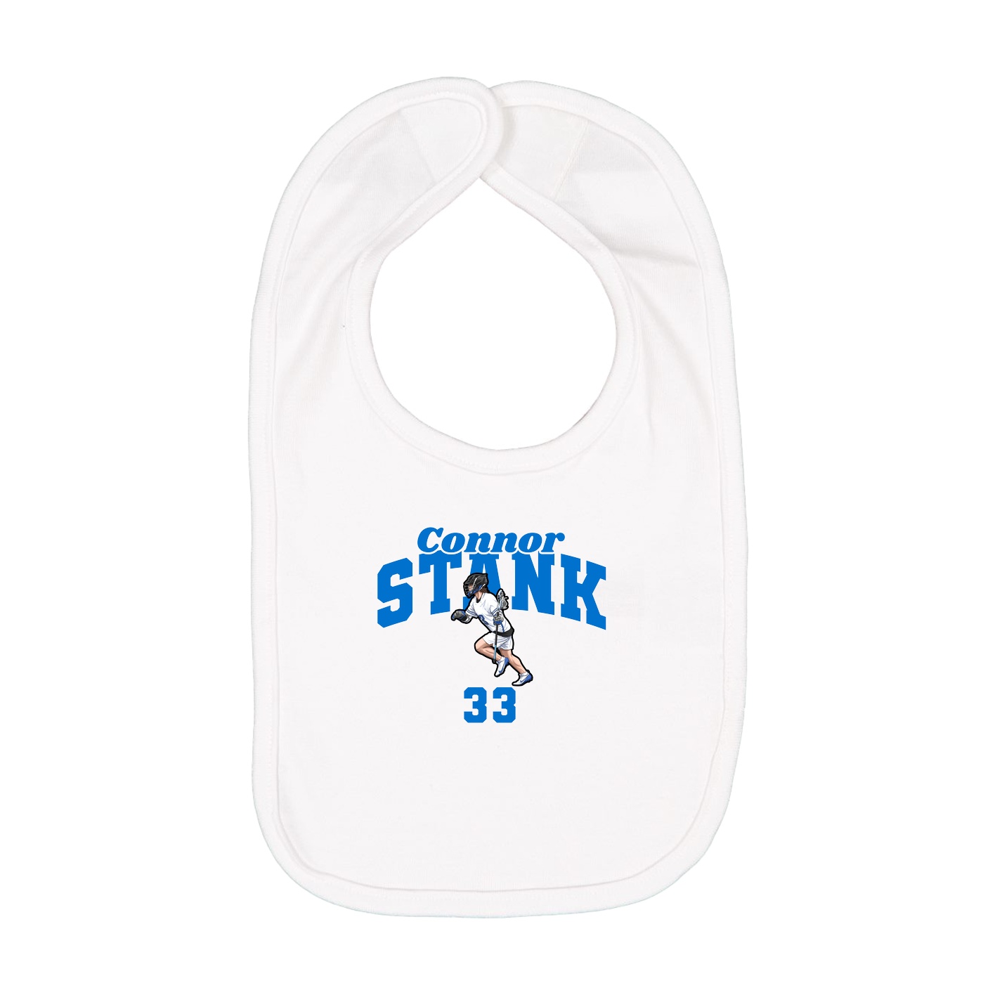 Infant Bib — Signature Arch in White