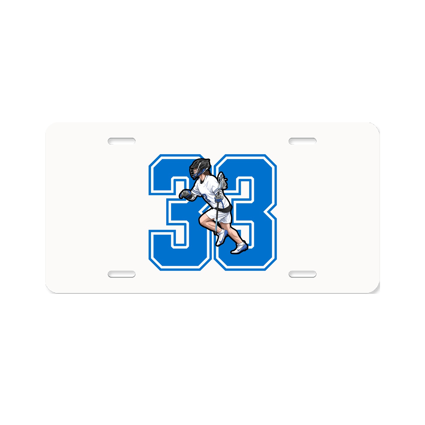 License Plate — Number in Classic