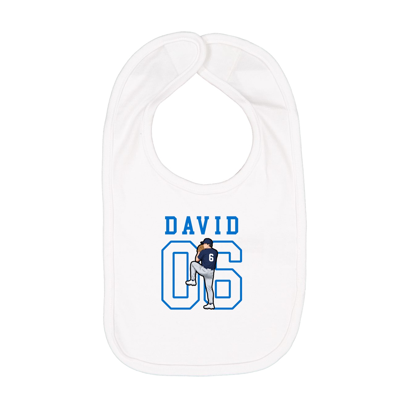 Infant Bib — Shirsey in White