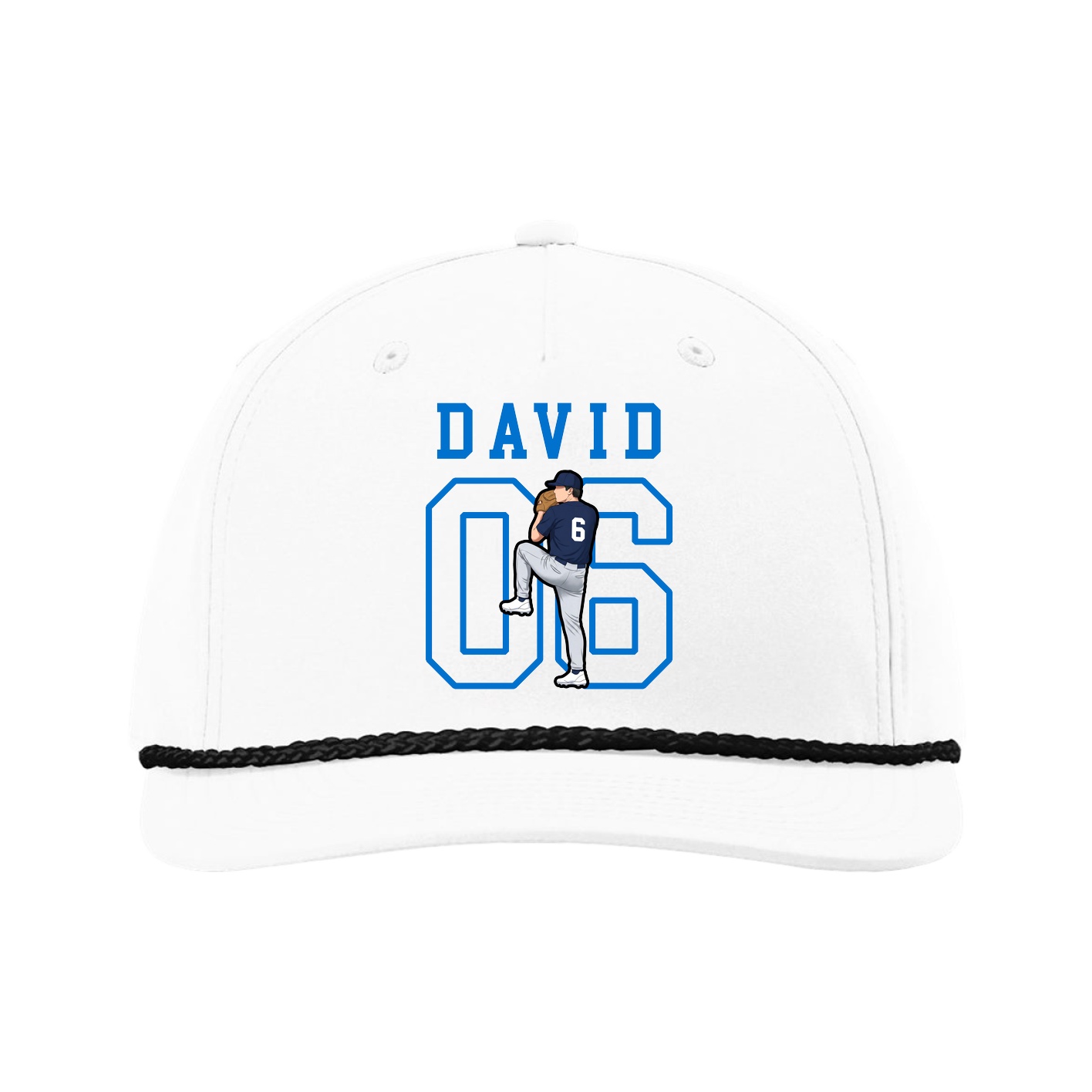 Five-Panel Classic Rope Cap — Shirsey in White