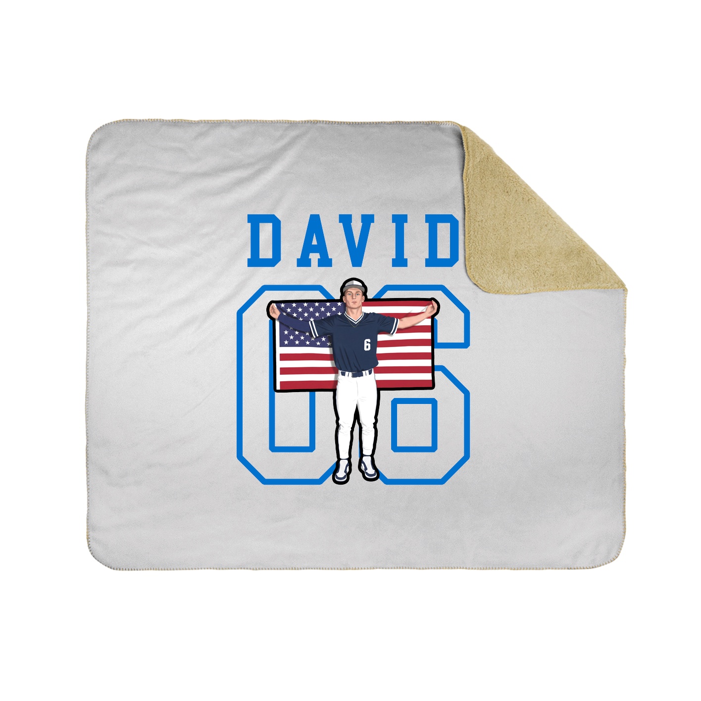 Throw Blanket — Shirsey in White