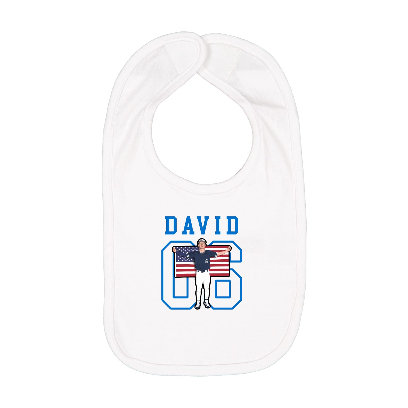 Infant Bib — Shirsey in White