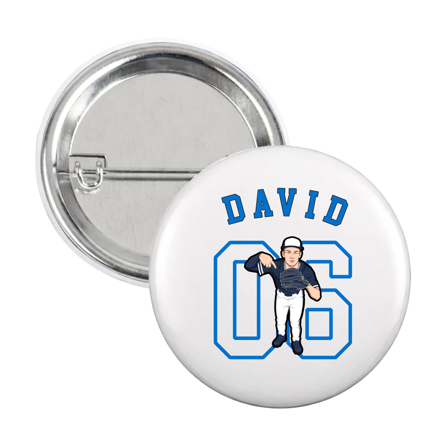 Game Day Button — Shirsey Arch in White