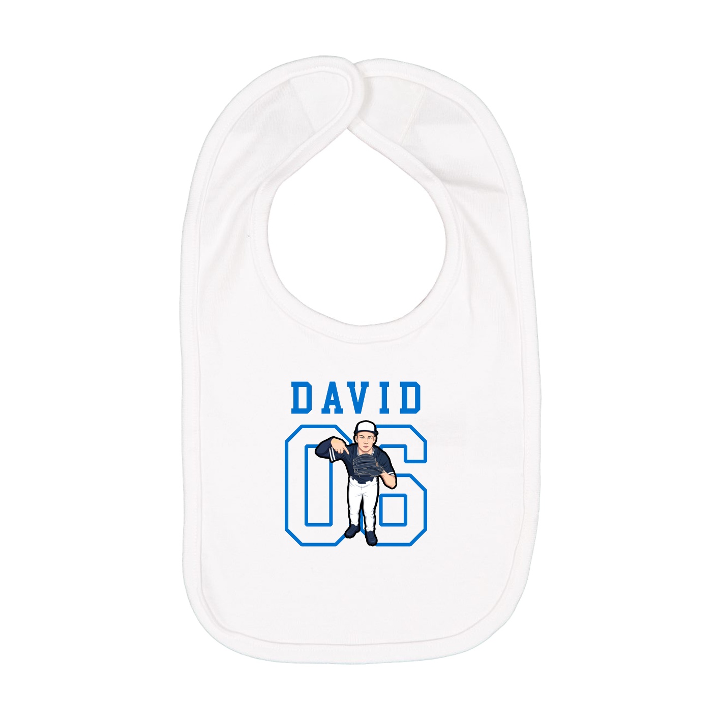 Infant Bib — Shirsey in White