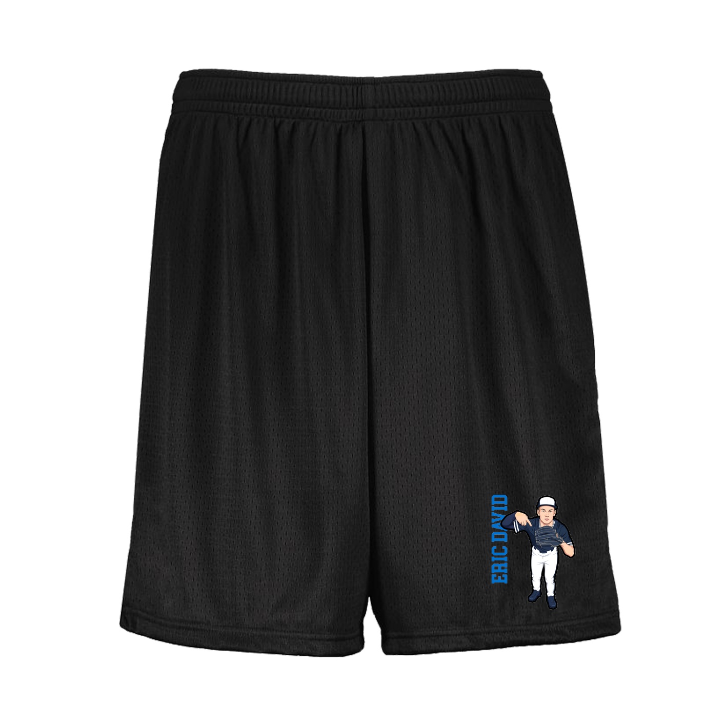 Shorts — Name Vertical in Black