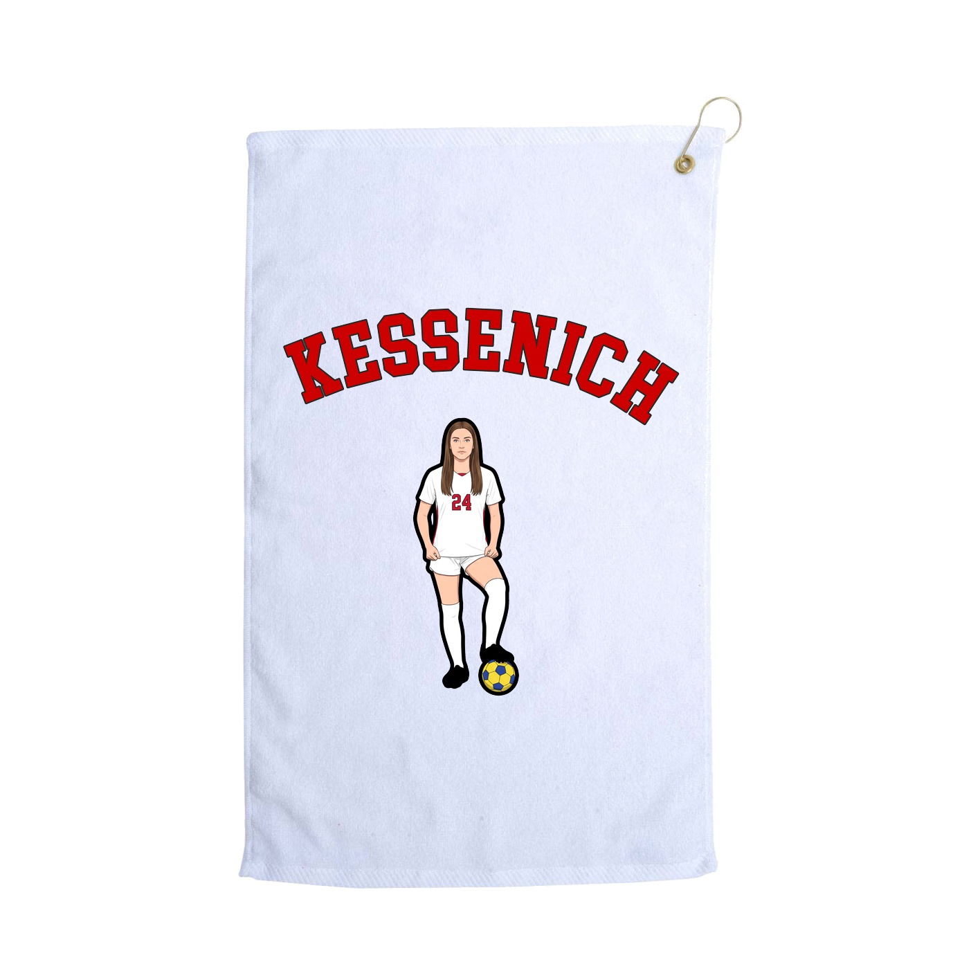Golf Towel — Shirsey Arch in White