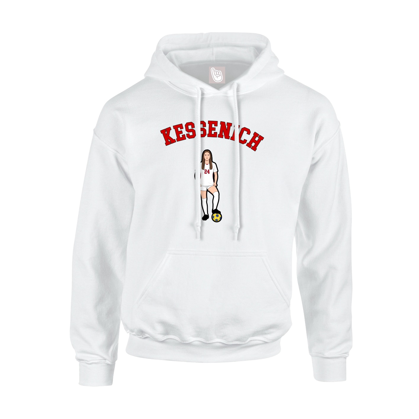 Hoodie — Shirsey Arch in White