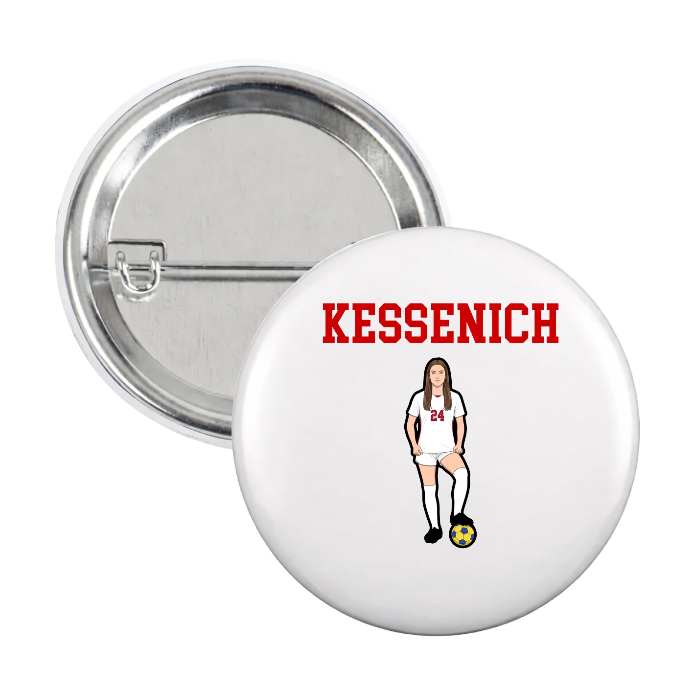 Game Day Button — Shirsey in White