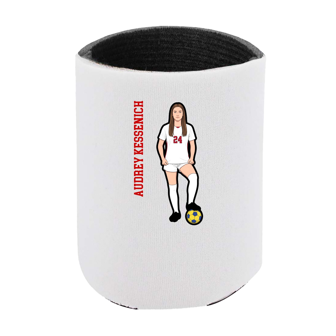 Can Holder — Name Vertical in White