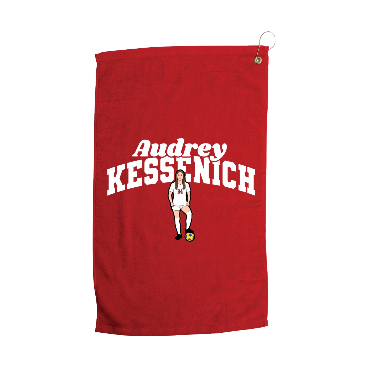 Golf Towel — Signature Arch in Red