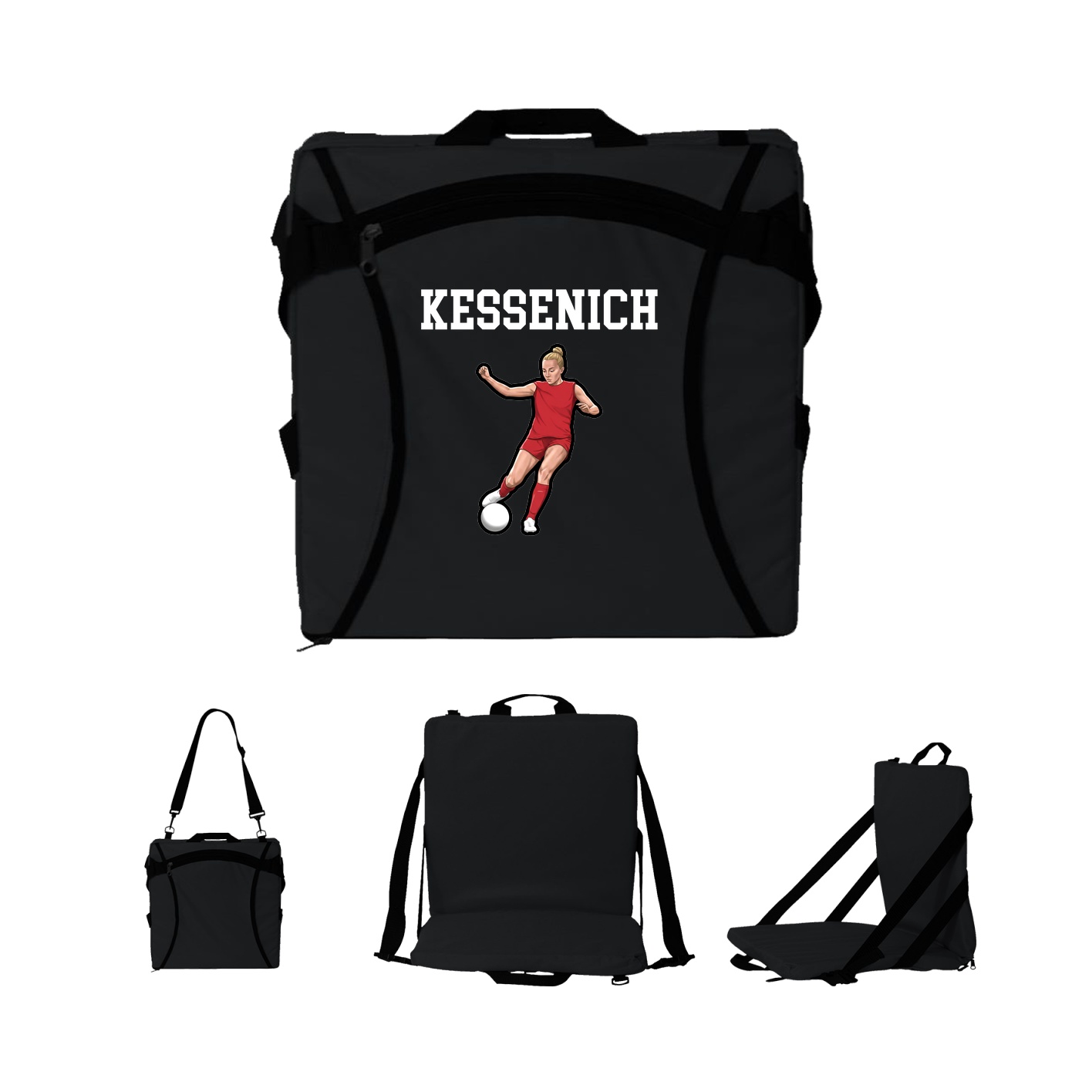 Folding Stadium Seat — Shirsey in Black