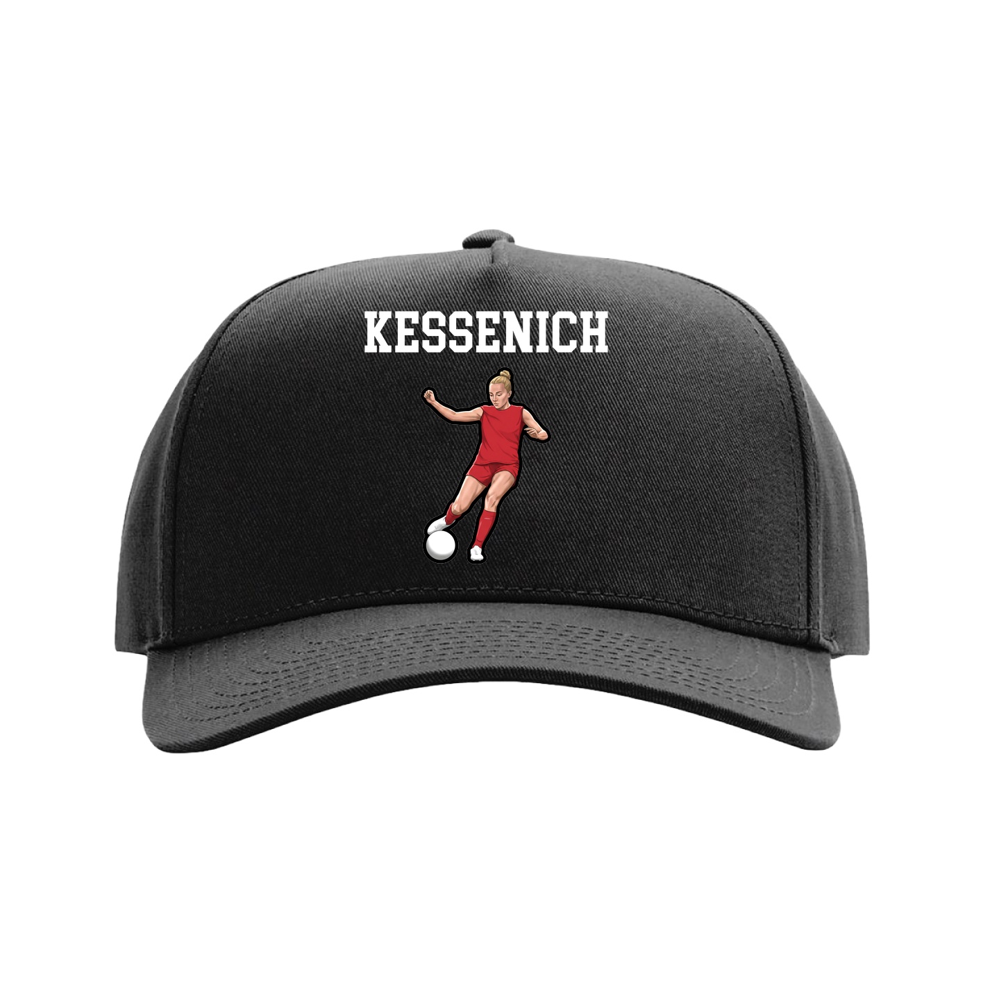 Full Fabric Five-Panel Champ Cap — Shirsey in Black