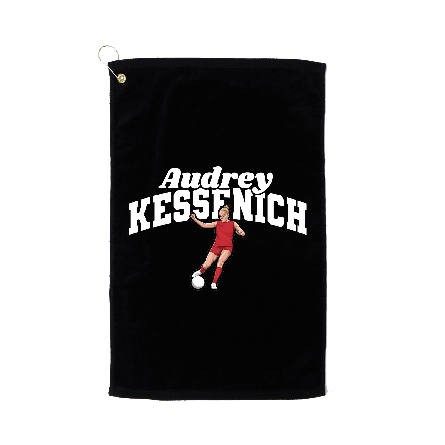 Golf Towel — Signature Arch in Black