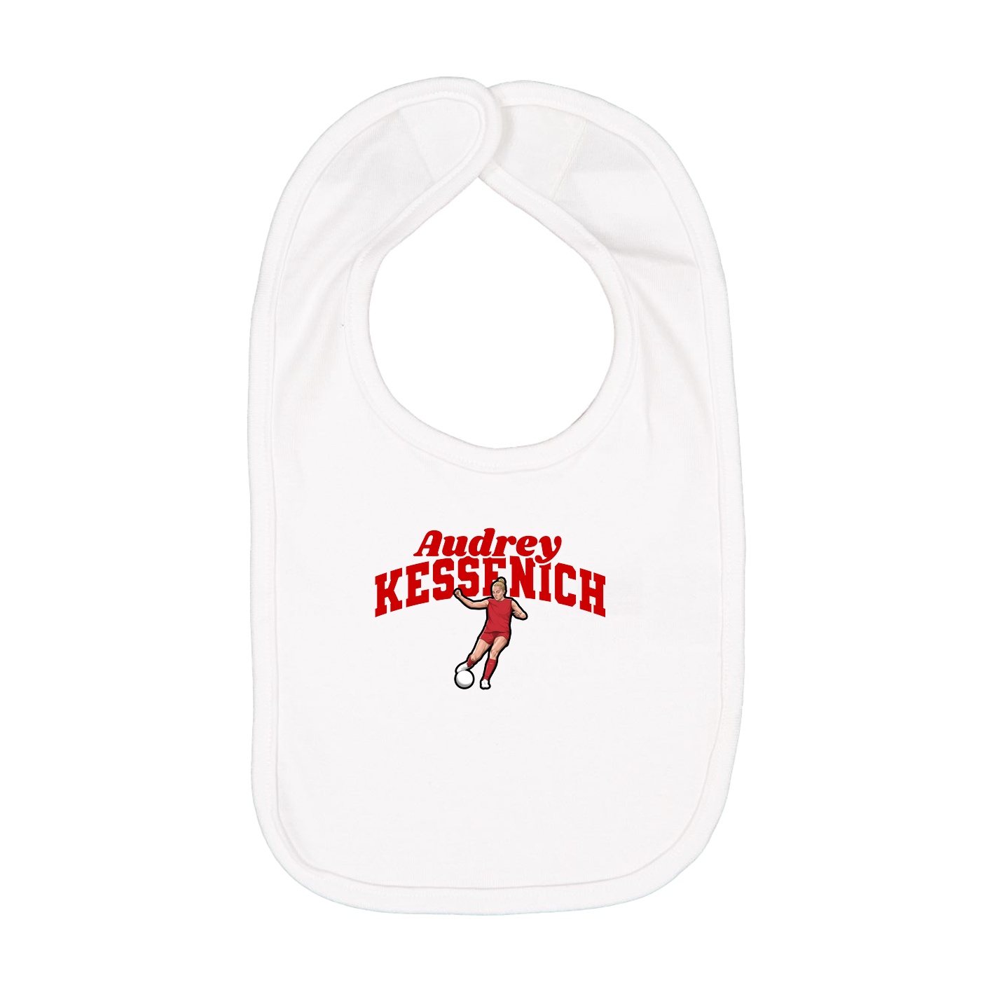 Infant Bib — Signature Arch in White