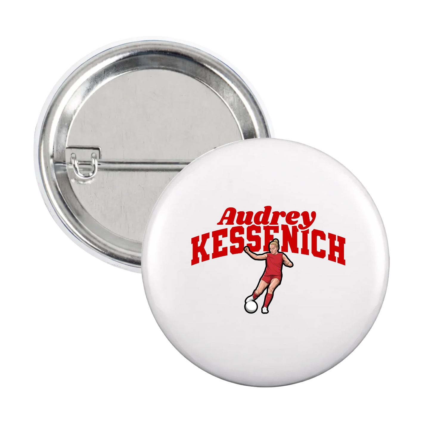Game Day Button — Signature Arch in White