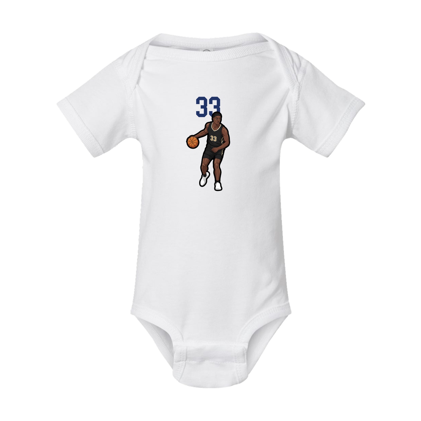Baby Onesie — Number Top in White
