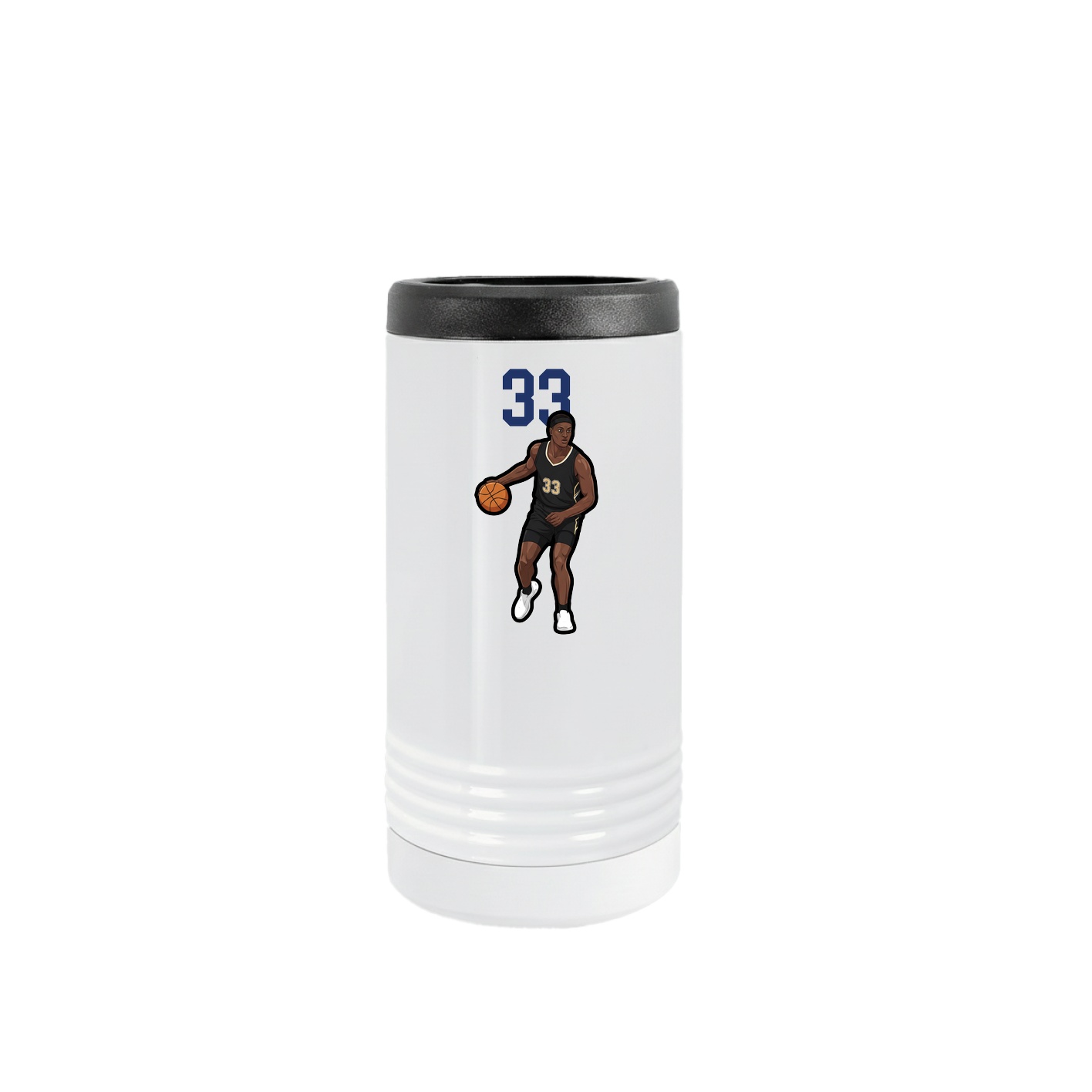 Slim Beverage Holder — Number Top in White