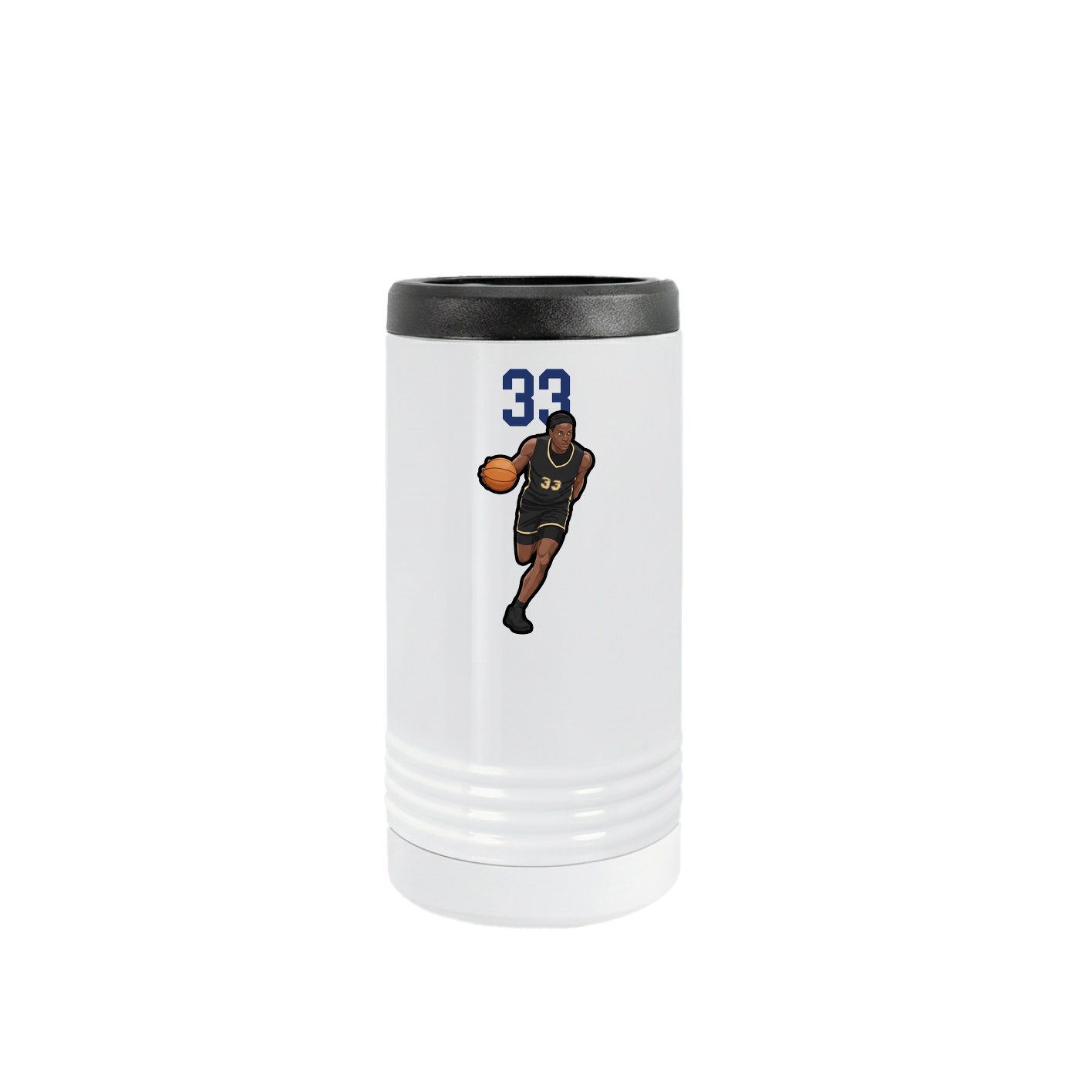 Slim Beverage Holder — Number Top in White
