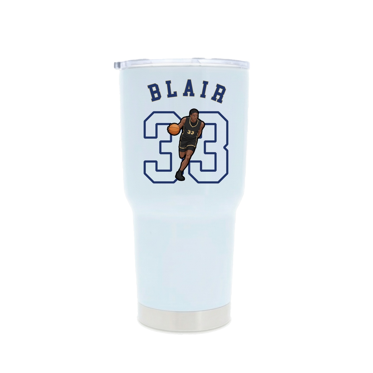 30oz Stainless Steel Tumbler — Shirsey Arch in White
