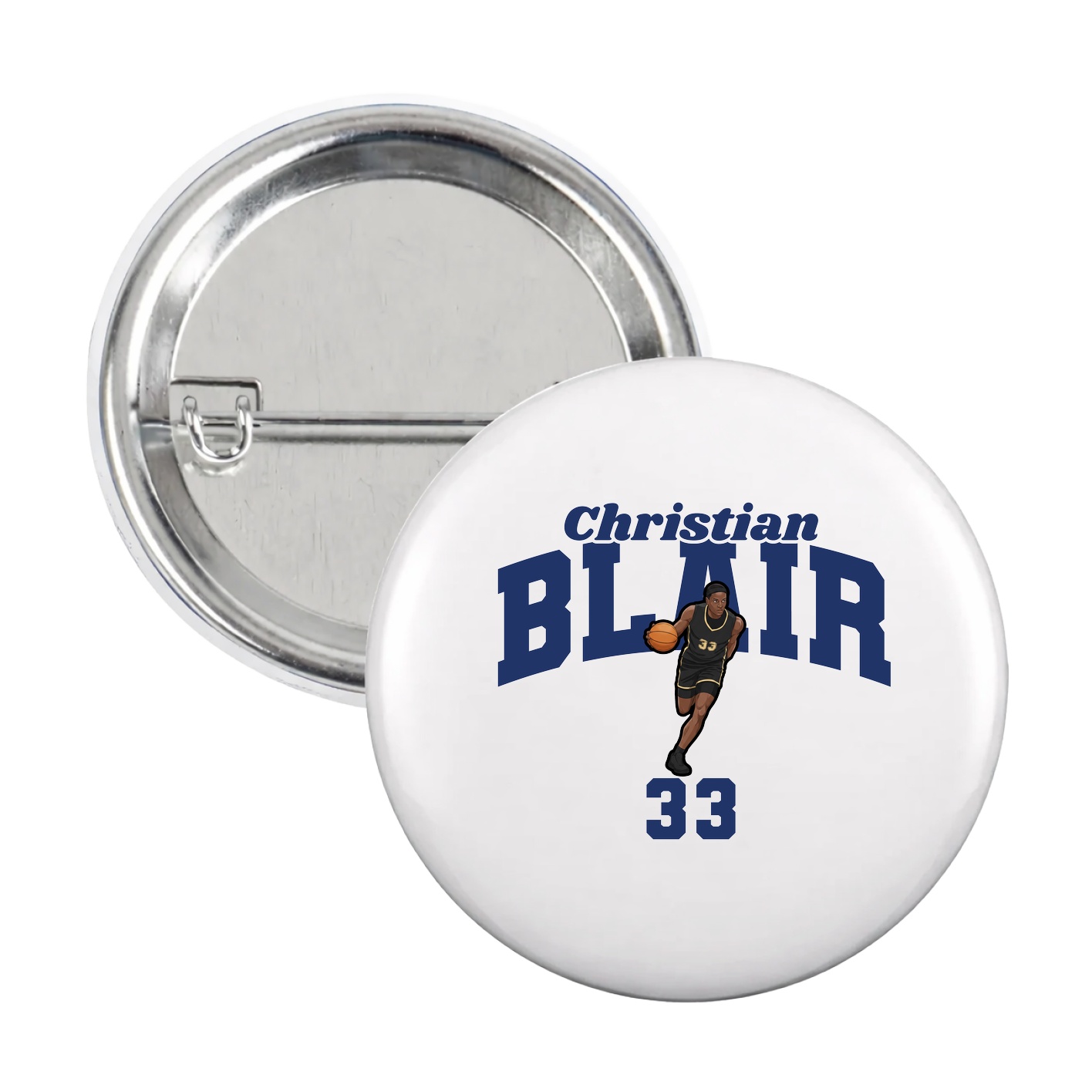 Game Day Button — Signature Arch in White