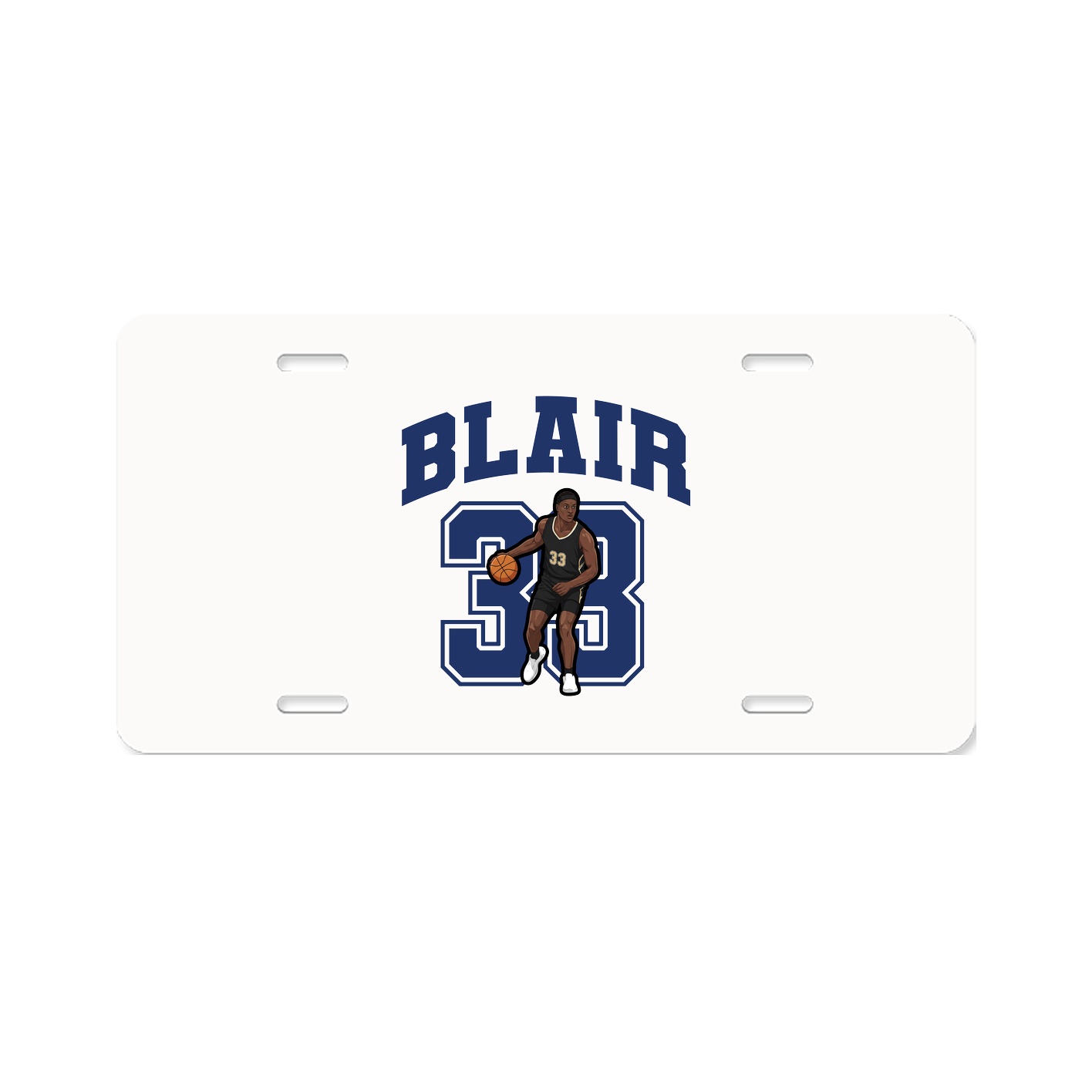 License Plate — Number in Classic