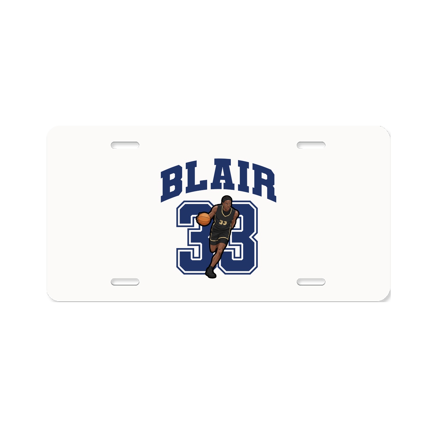 License Plate — Number in Classic